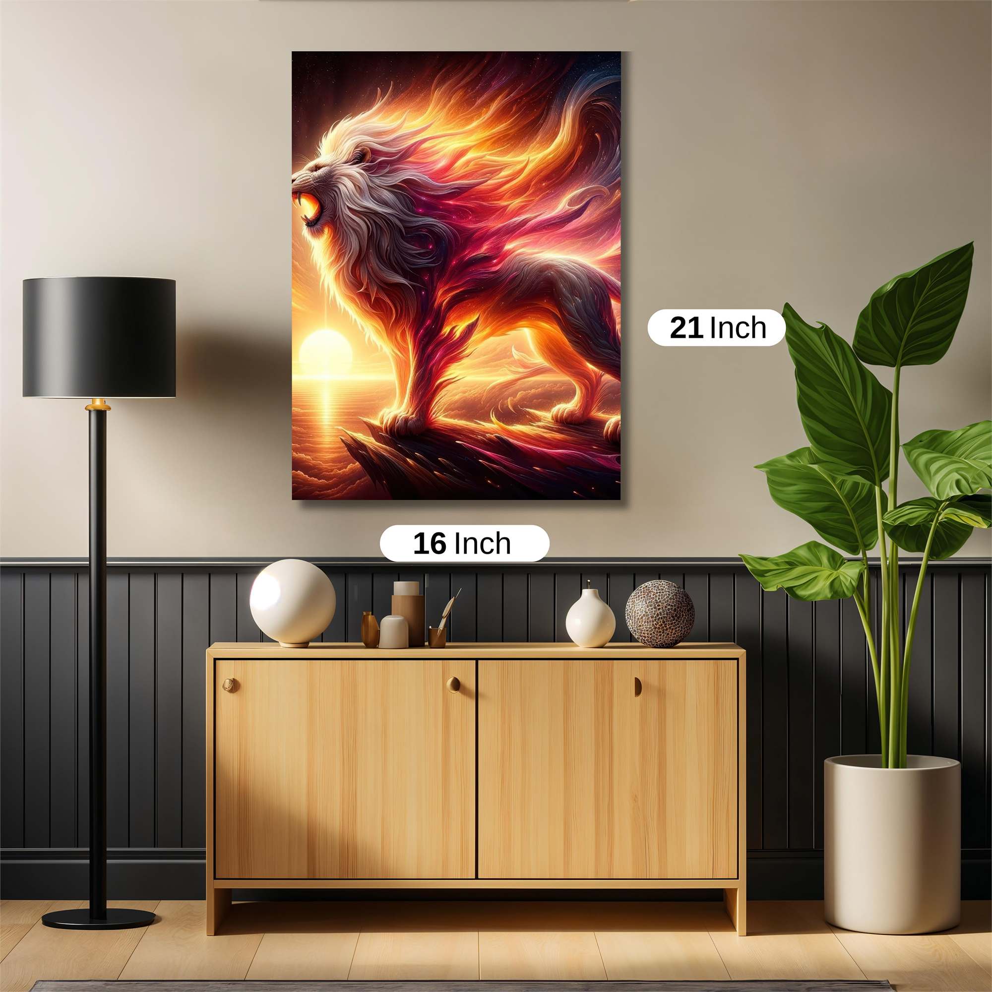 Lion Blaze Safe Wall Magnetic / M