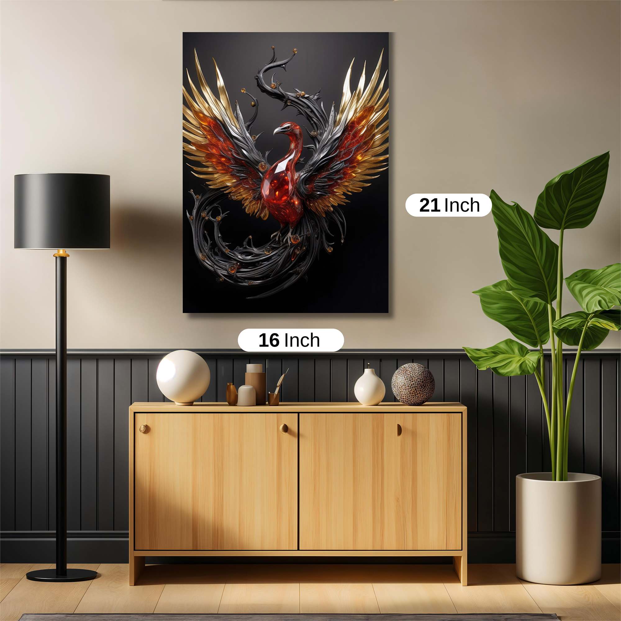 Phoenix Blaze Safe Wall Magnetic / M