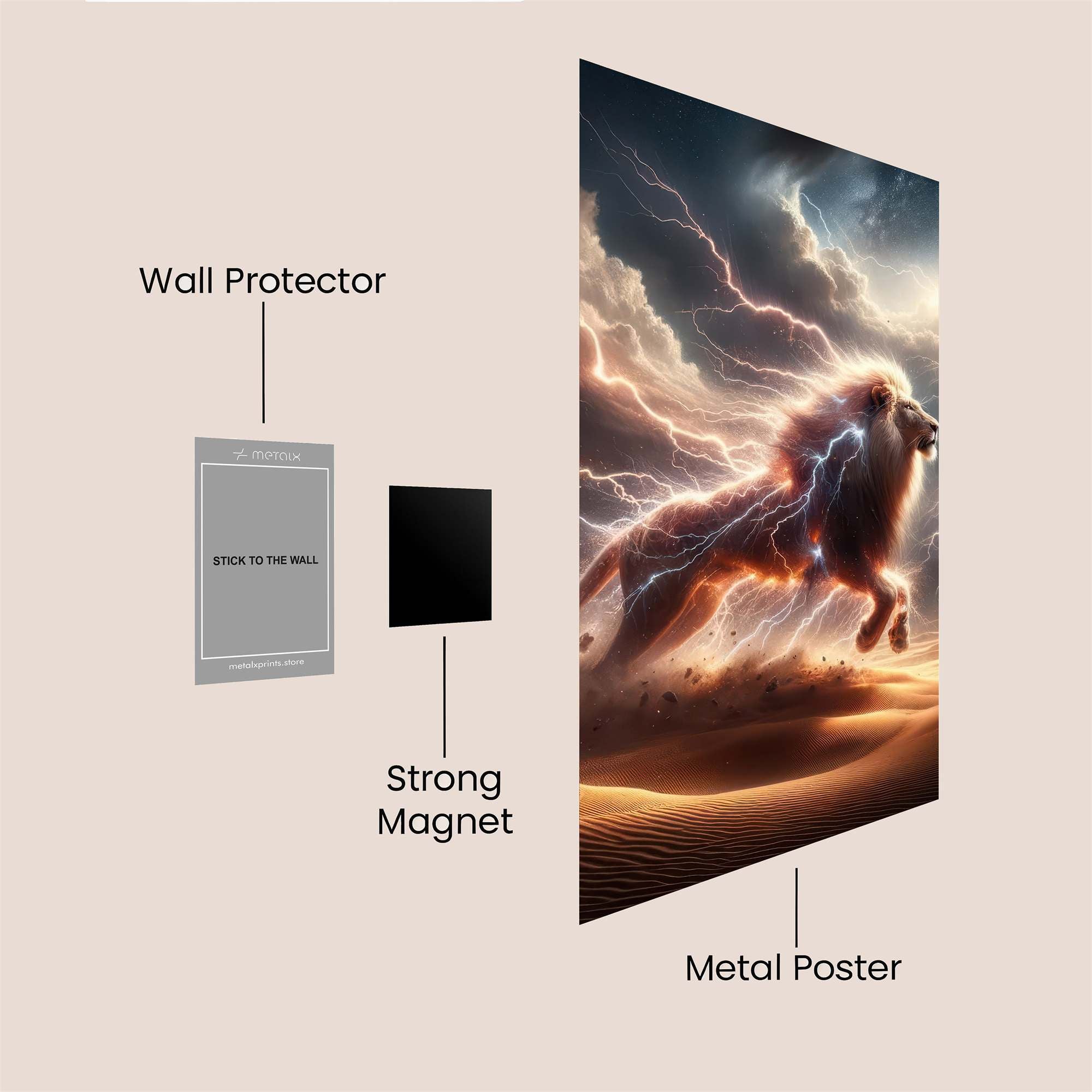 Lion Storm Safe Wall Magnetic / M