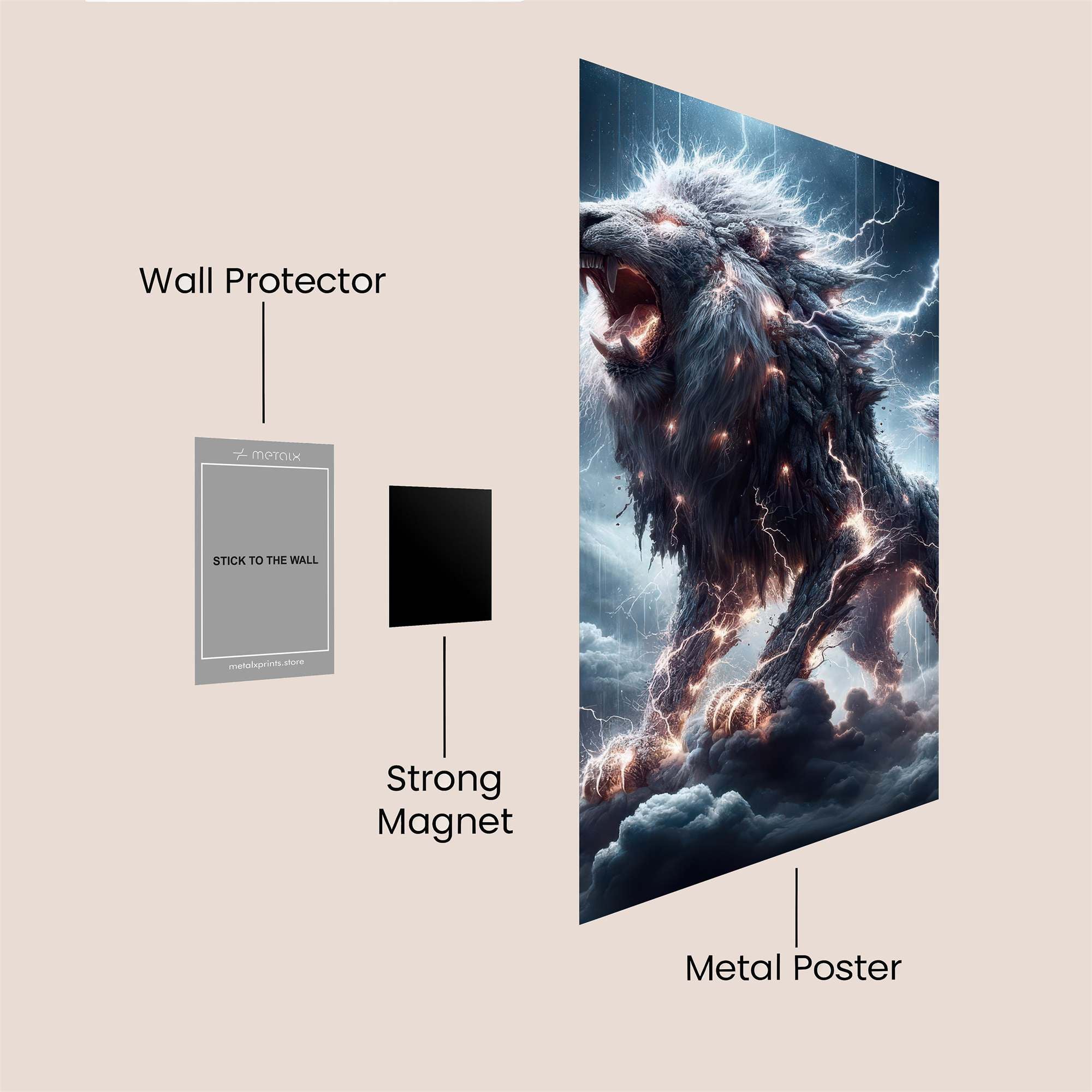 Thunderous Majesty Safe Wall Magnetic / M