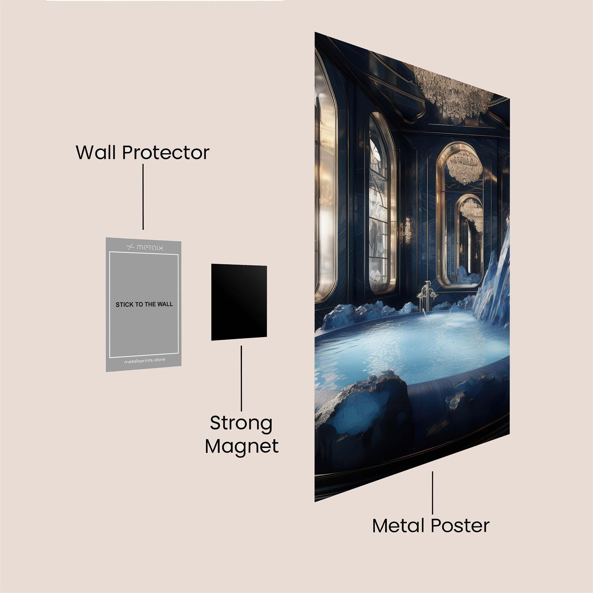 Frozen Serenity Safe Wall Magnetic / M