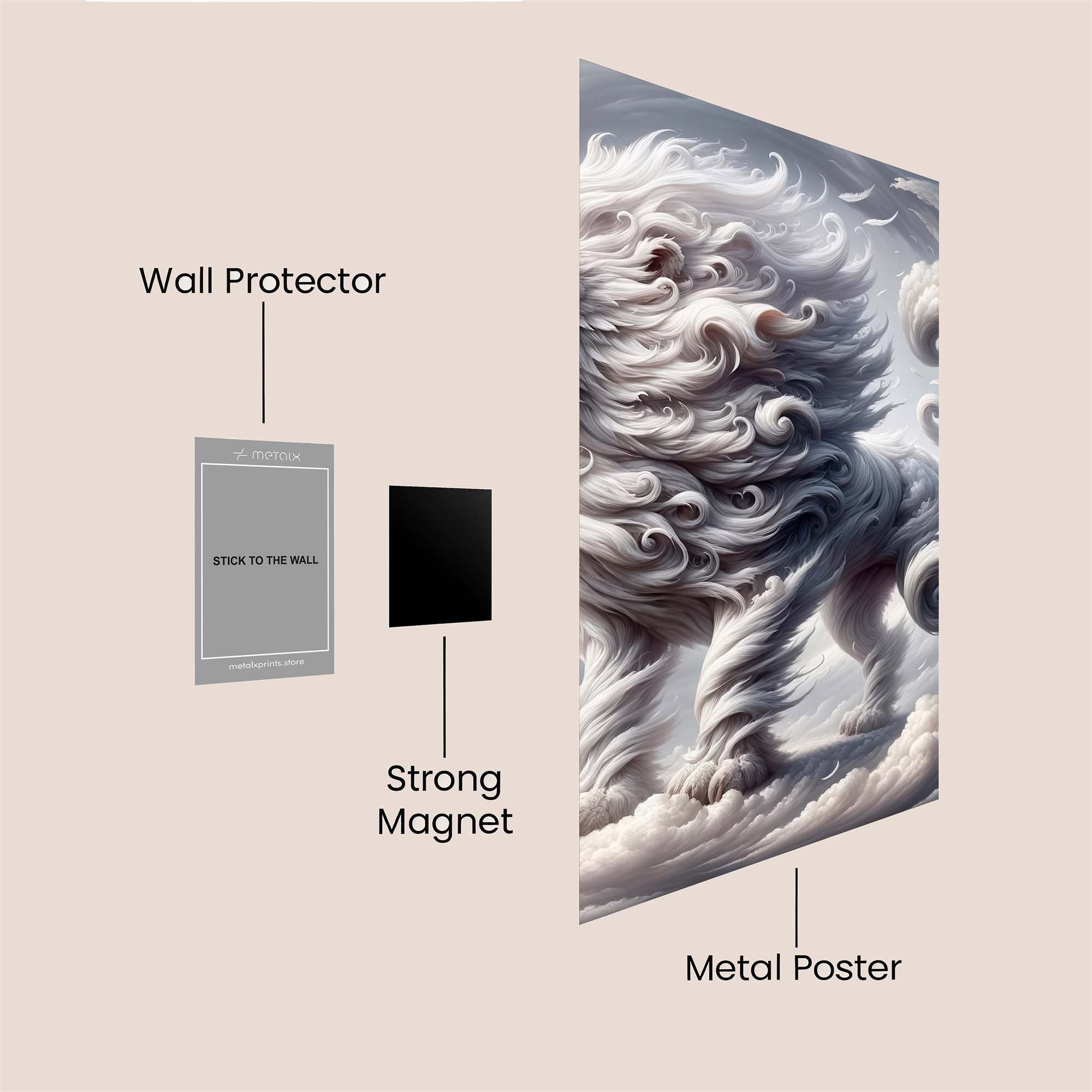 Mystic Lion Safe Wall Magnetic / M