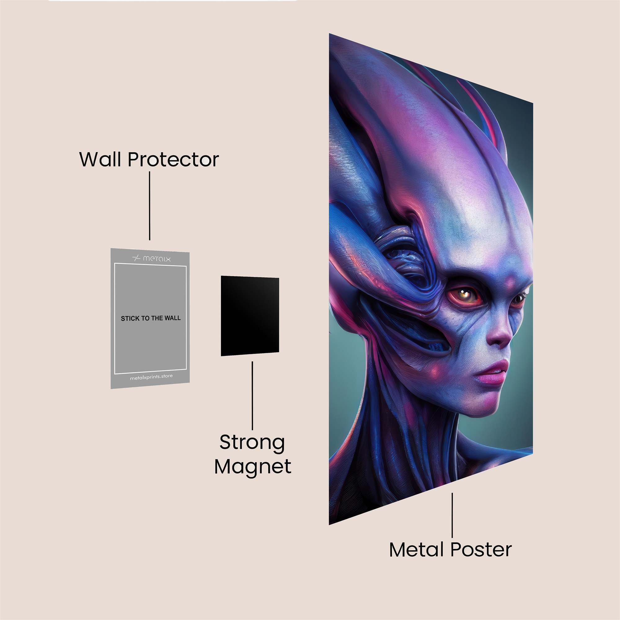 Alien Enigma Safe Wall Magnetic / M