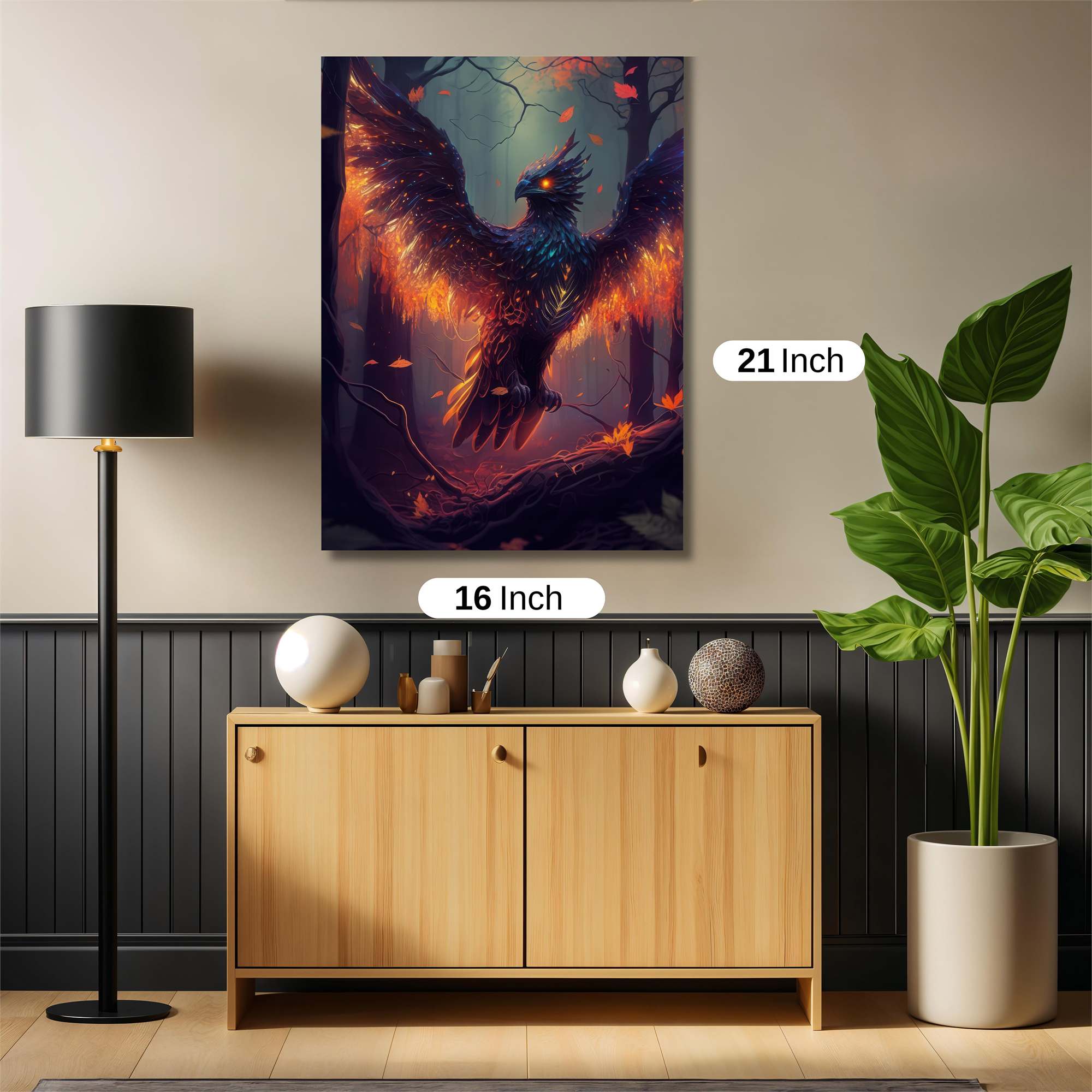 Phoenix Blaze Safe Wall Magnetic / M