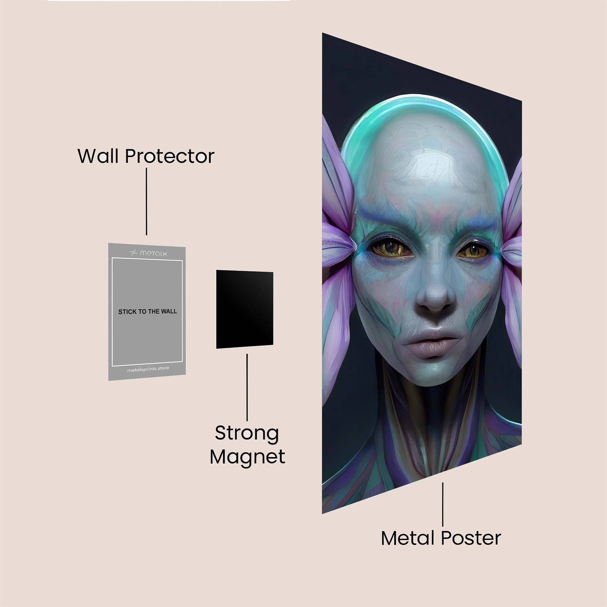 Alien Serenity Safe Wall Magnetic / M