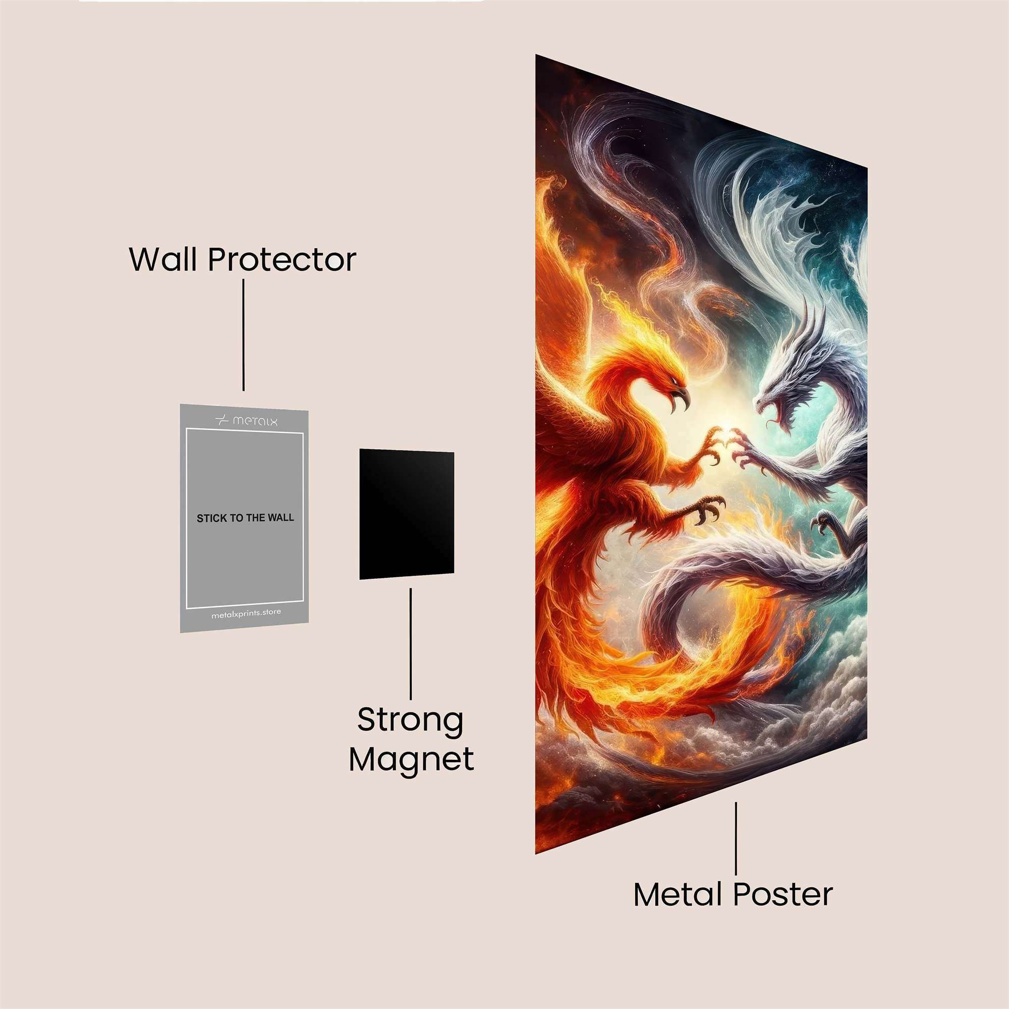 Phoenix Fury Safe Wall Magnetic / M