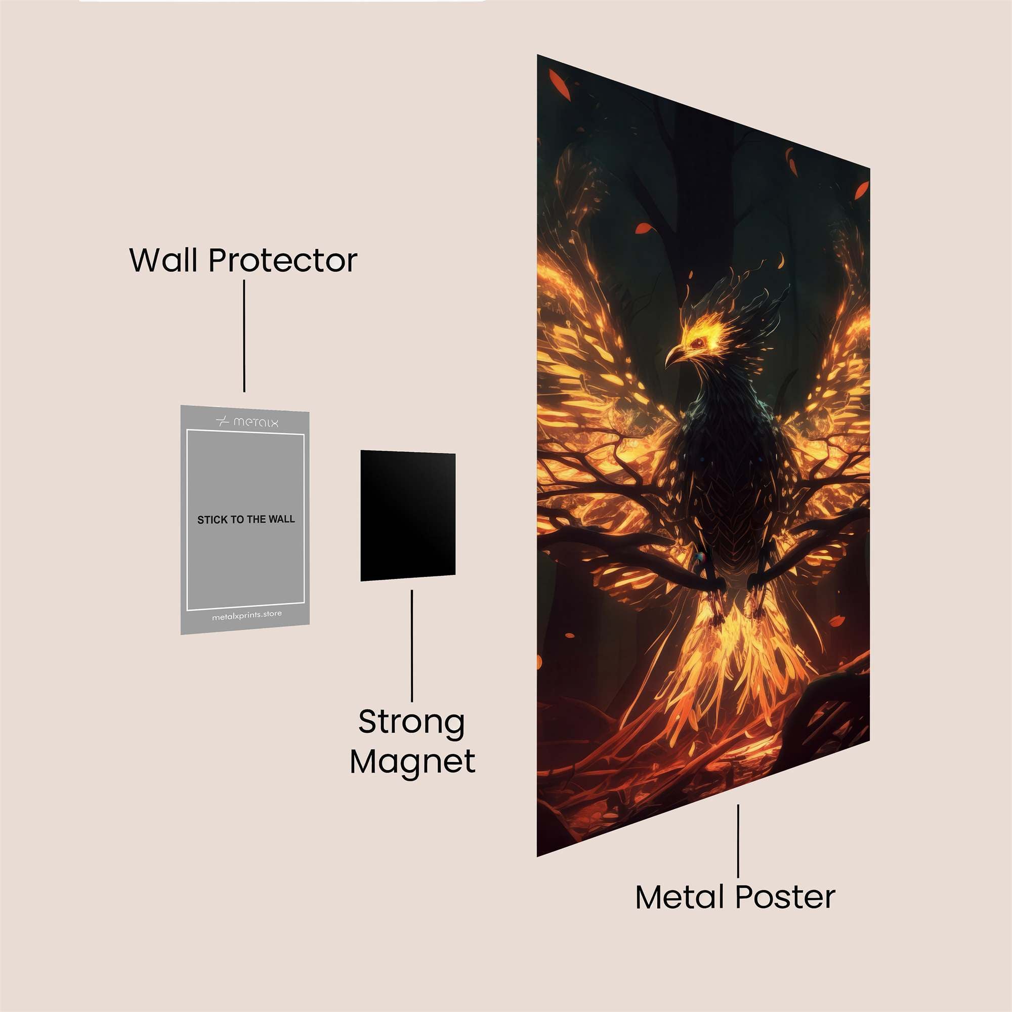 Phoenix Resplendent Safe Wall Magnetic / M