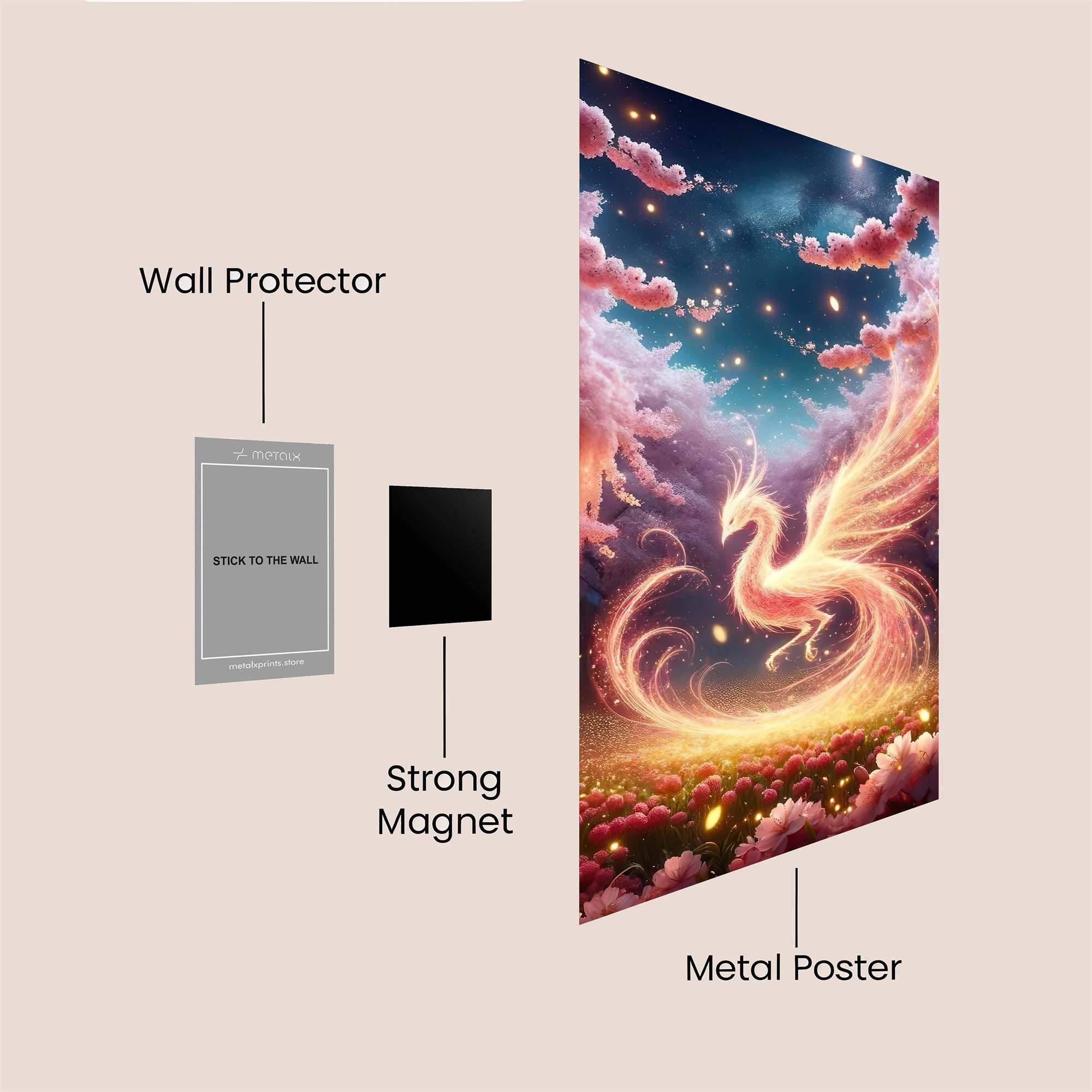 Phoenix Enchantment Safe Wall Magnetic / M