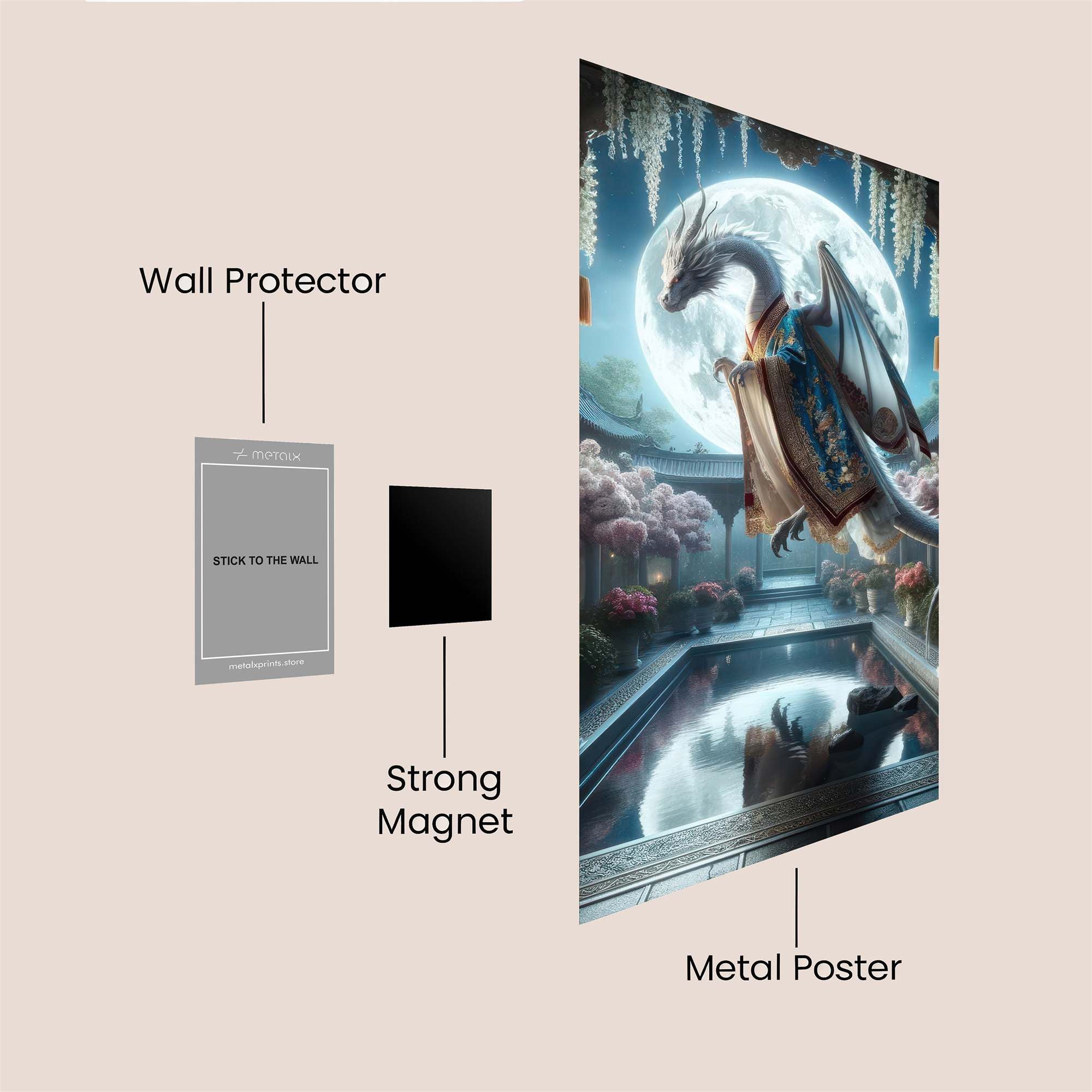 Dragon Serenity Safe Wall Magnetic / M