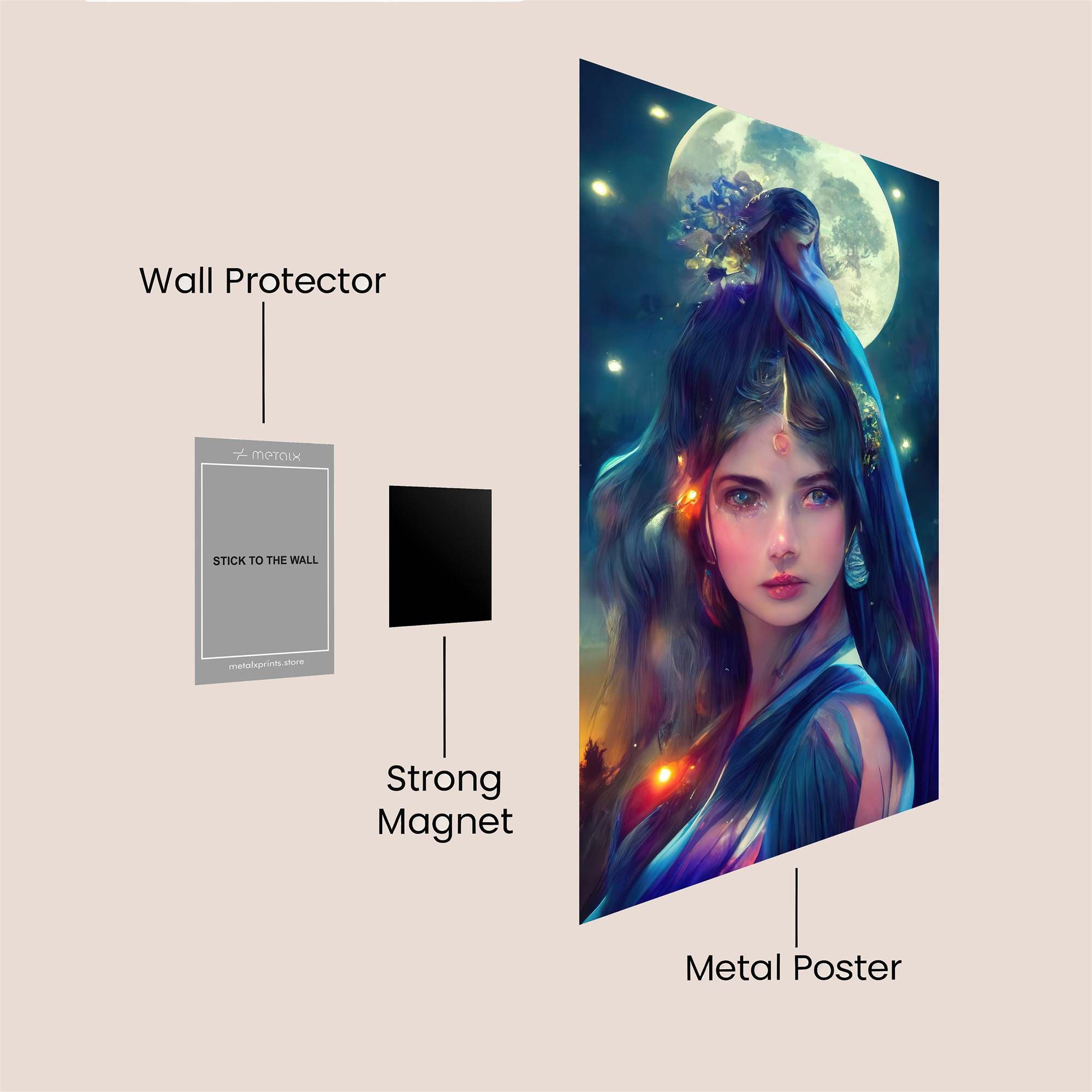 Luna Enchantress Safe Wall Magnetic / M