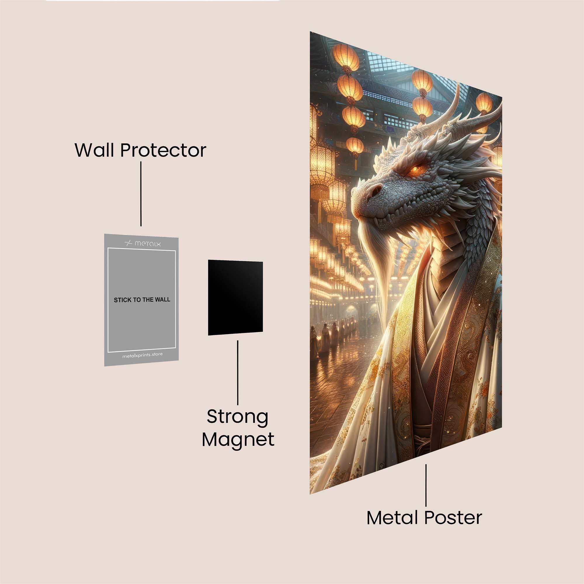 Dragon Serenity Safe Wall Magnetic / M