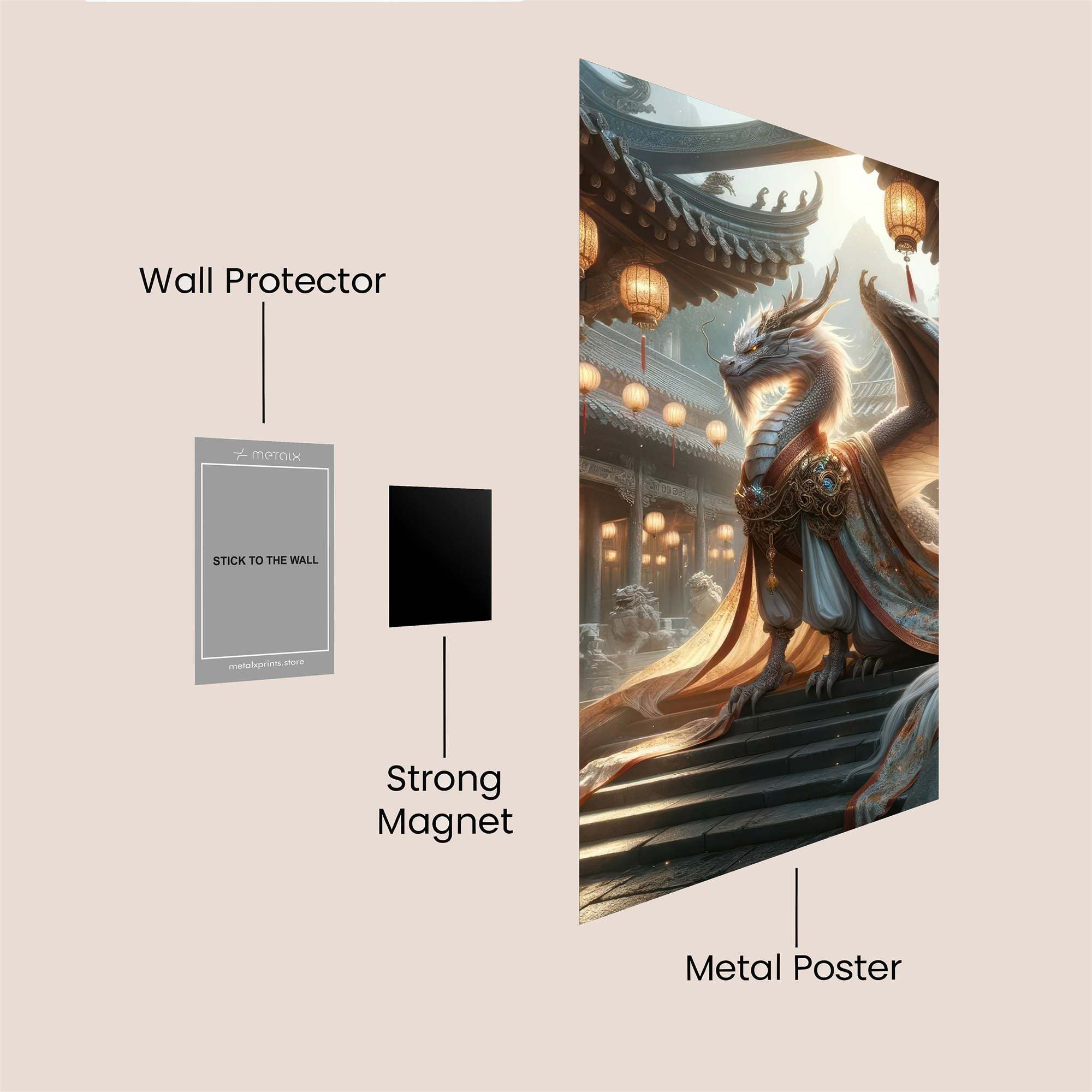 Dragon Serenity Safe Wall Magnetic / M
