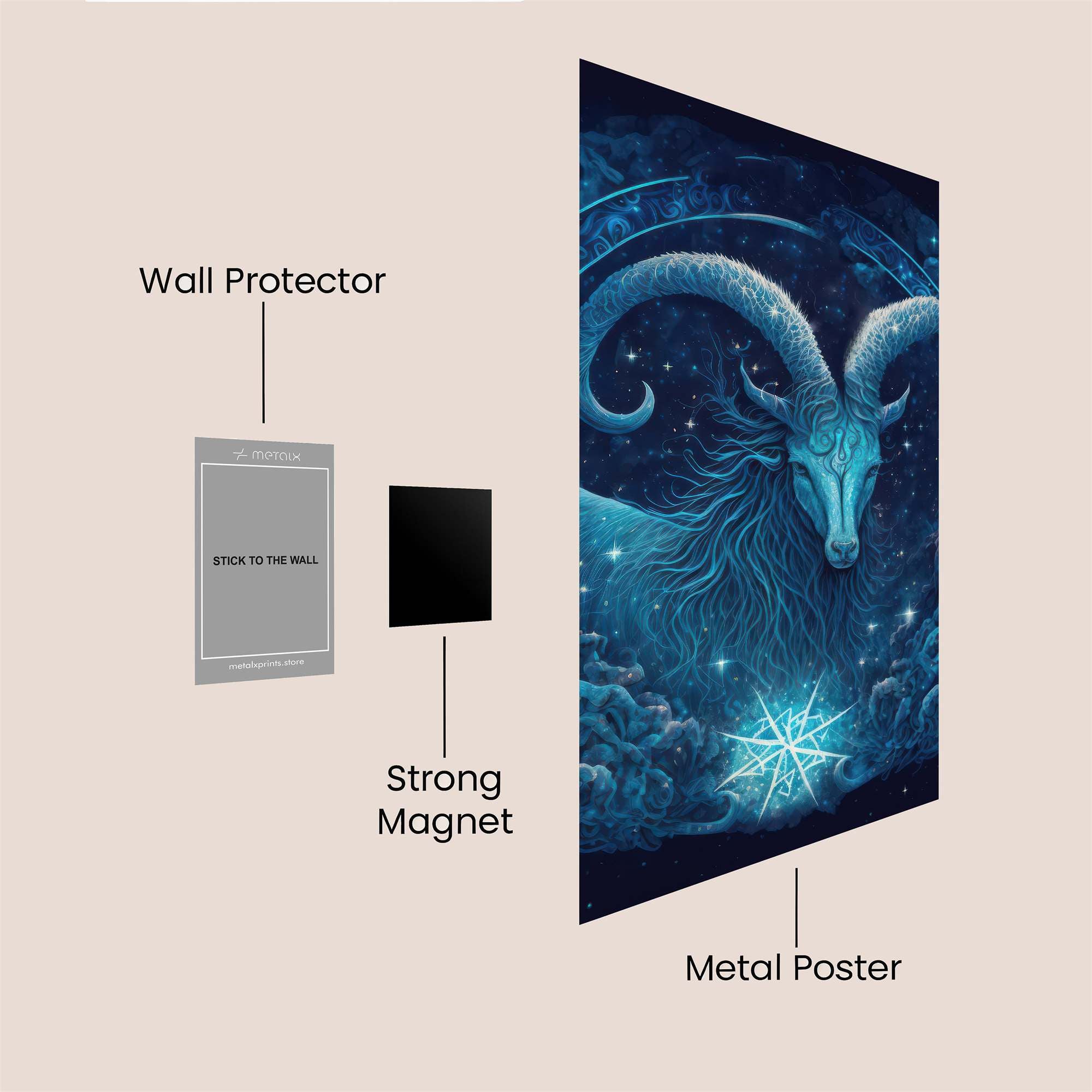Capricorn Enigmatic Safe Wall Magnetic / M