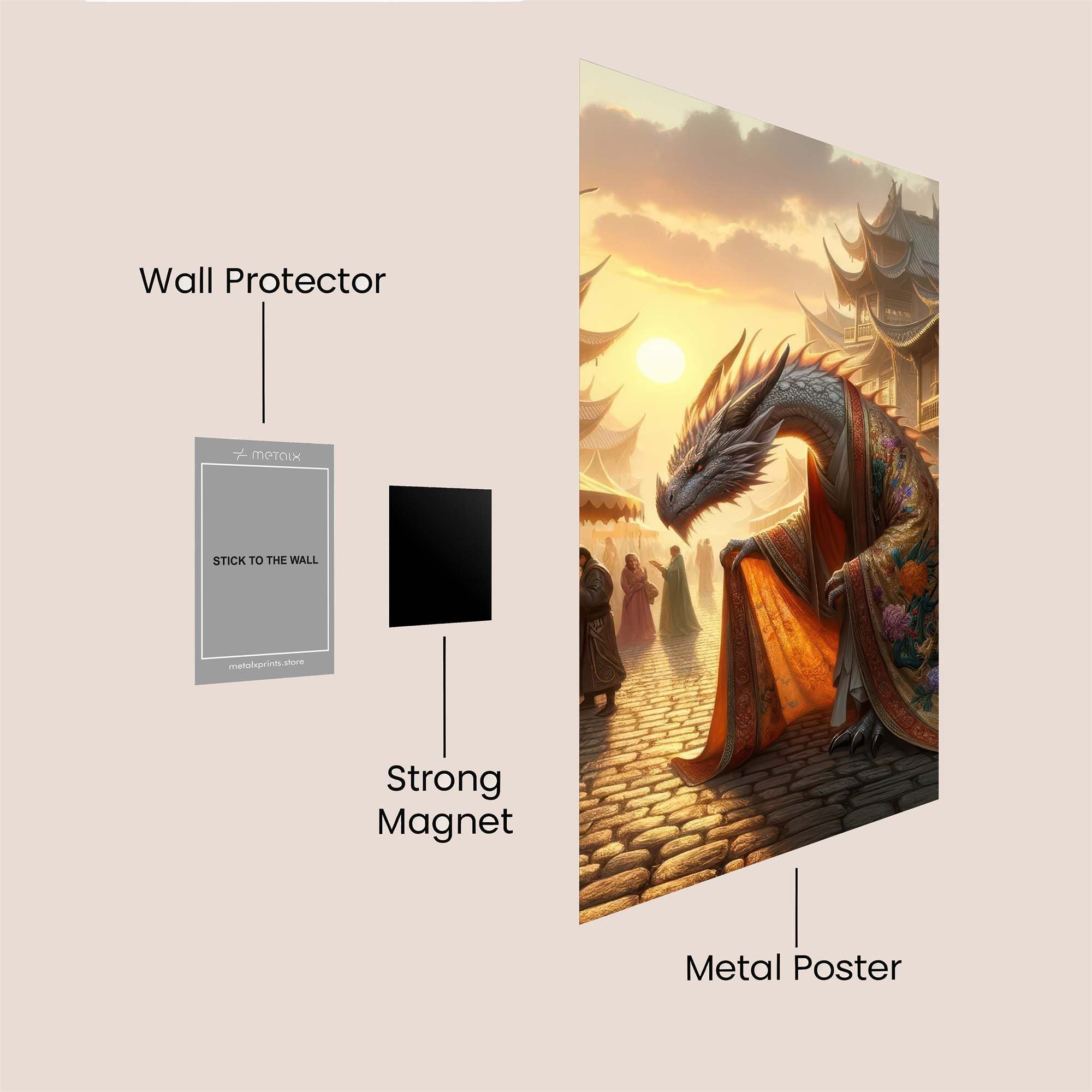 Dragon Serenity Safe Wall Magnetic / M