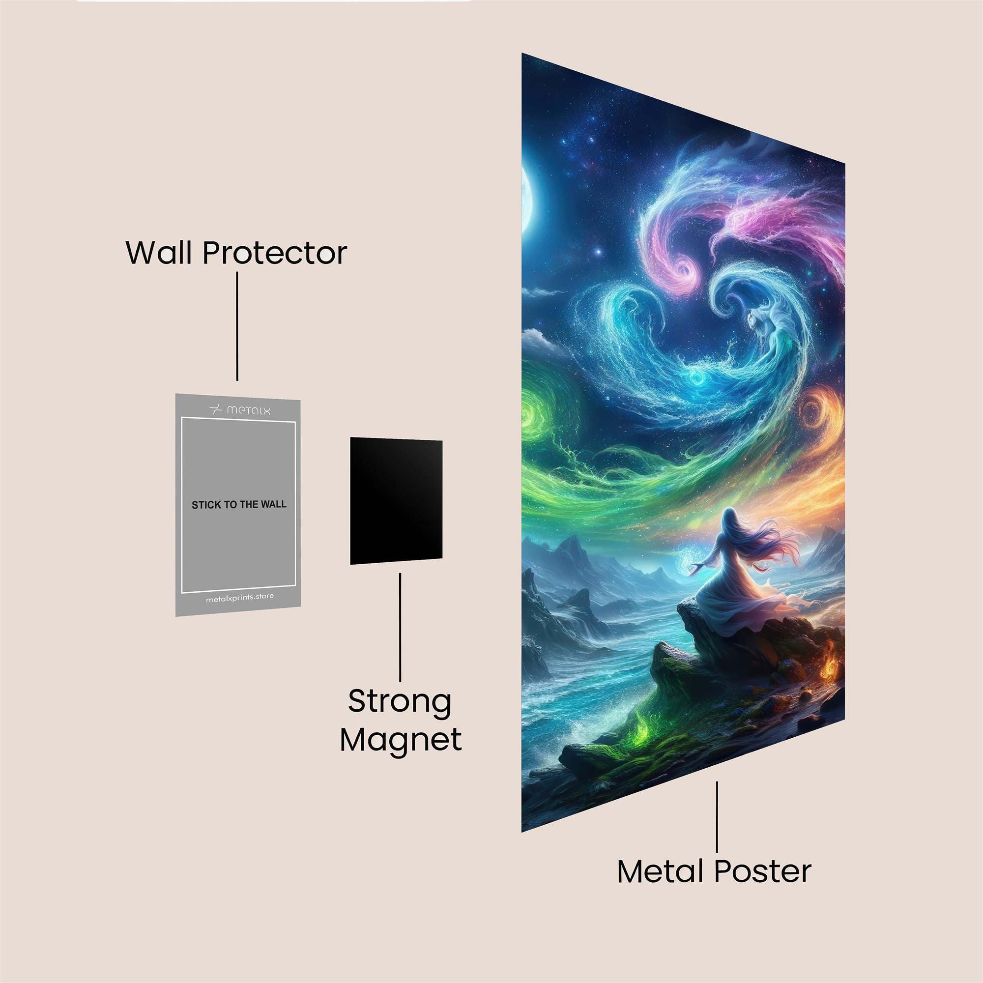 Cosmic Whimsy Safe Wall Magnetic / M