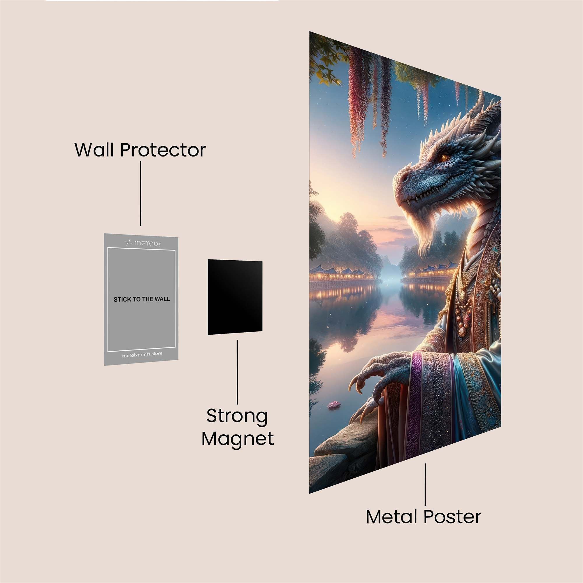 Dragon Serenity Safe Wall Magnetic / M