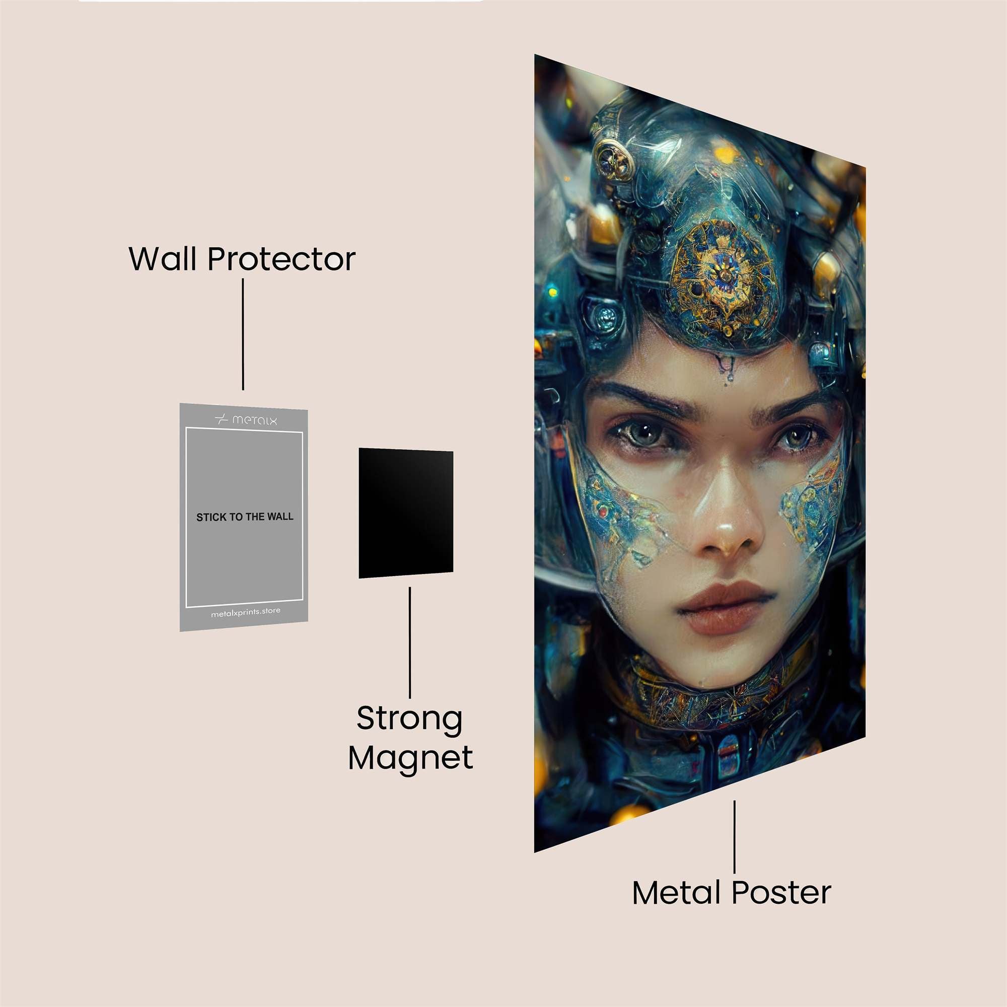 Cyber Queen Safe Wall Magnetic / M