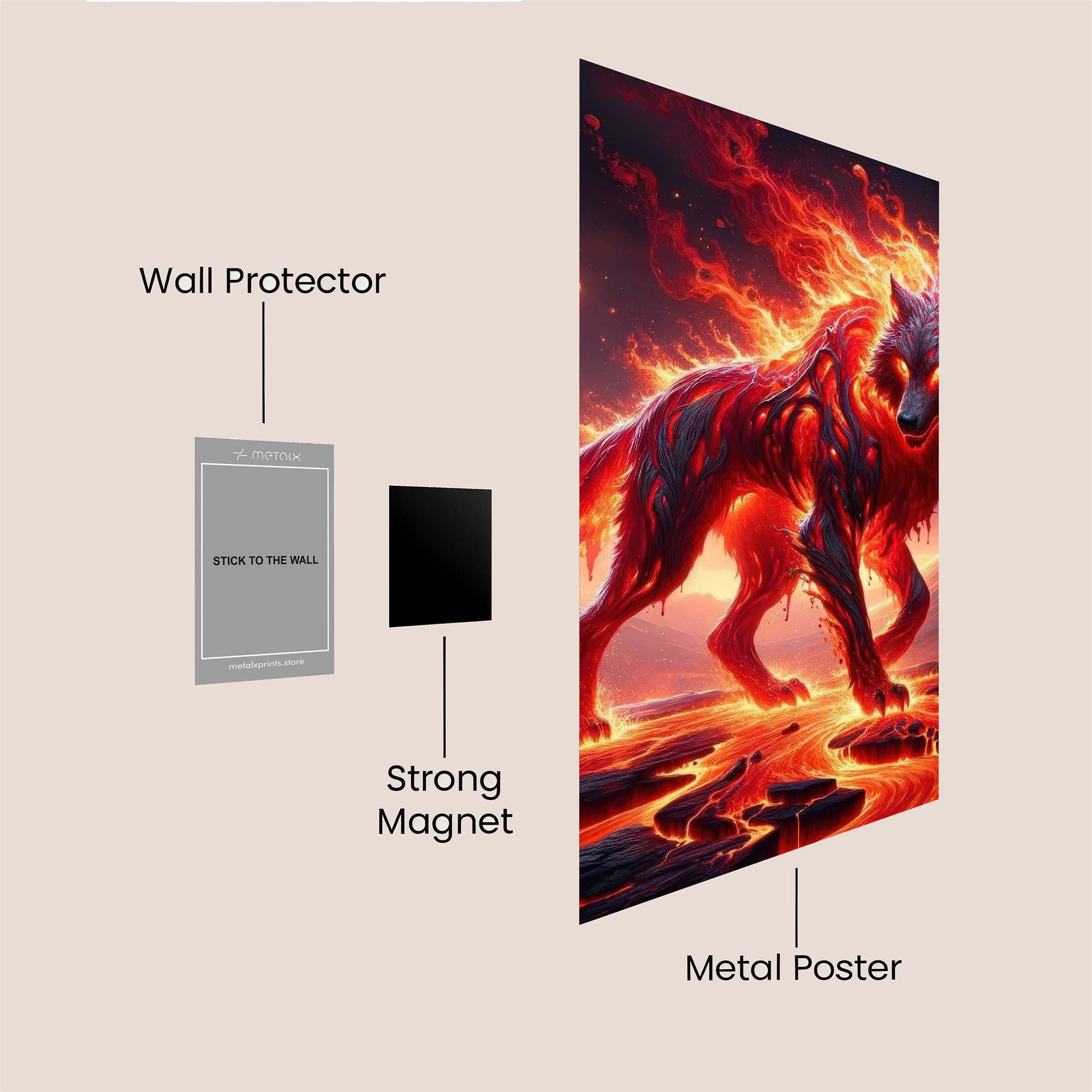 Lava Guardian Safe Wall Magnetic / M