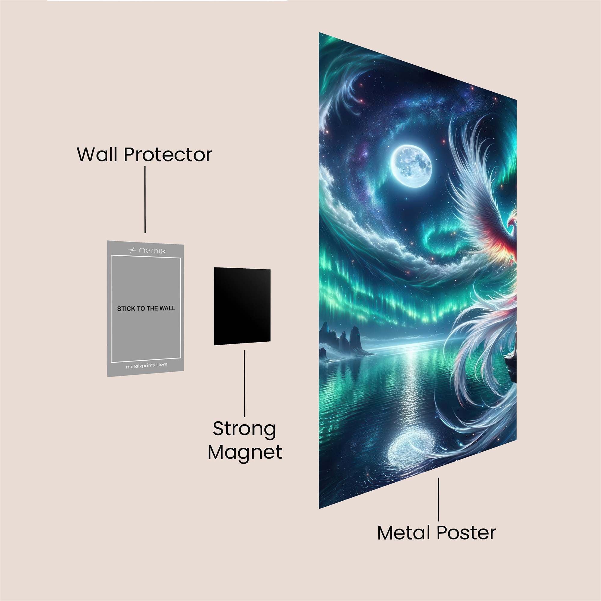 Phoenix Dreamscape Safe Wall Magnetic / M