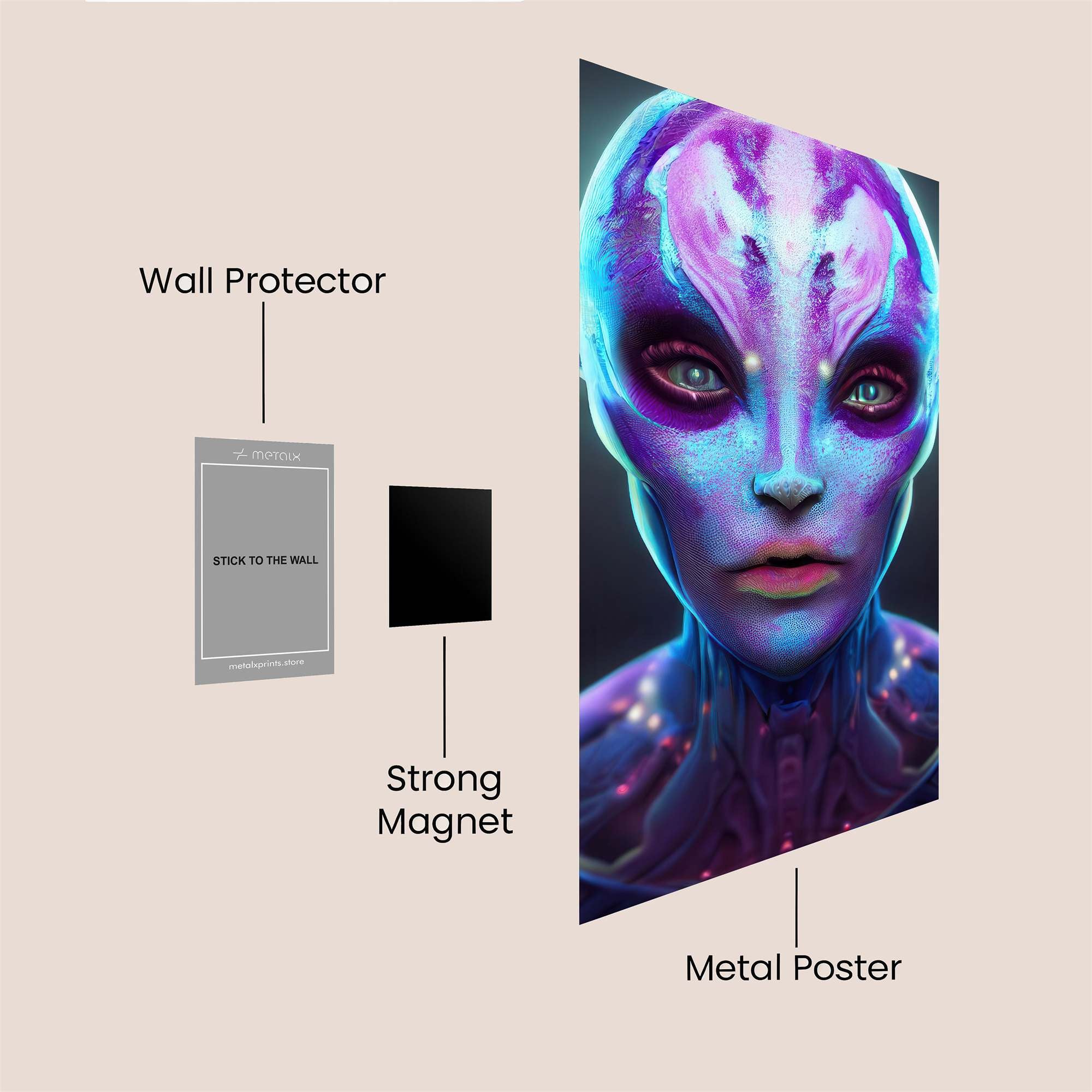 Alien Serenity Safe Wall Magnetic / M