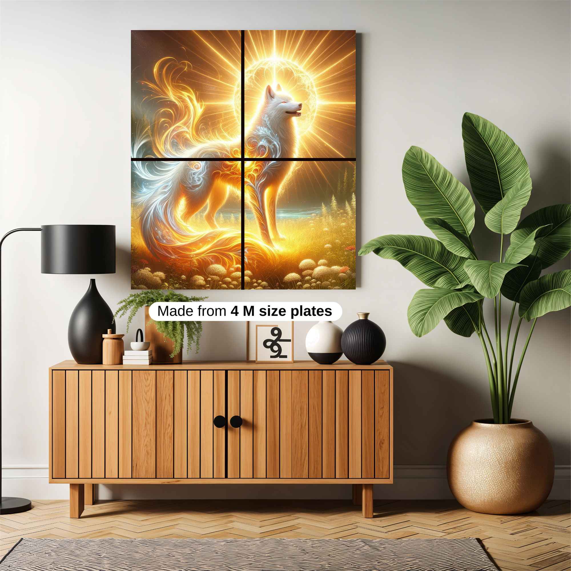 Luminous Wolf Safe Wall Magnetic / M