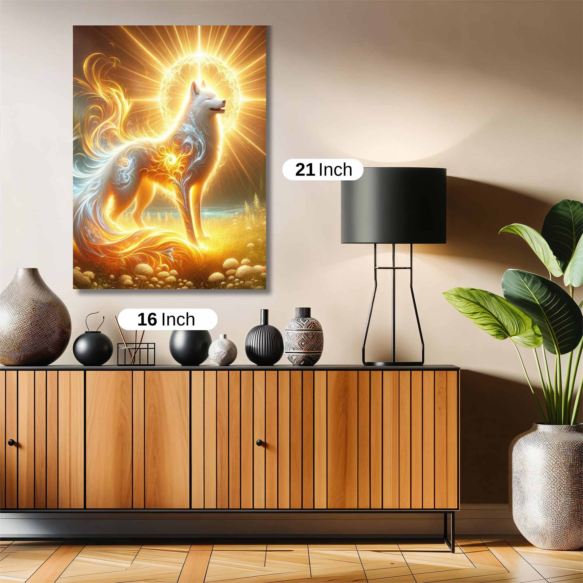 Luminous Wolf Safe Wall Magnetic / M