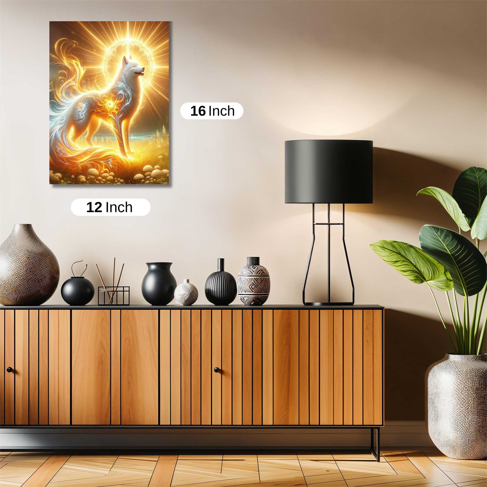 Luminous Wolf Safe Wall Magnetic / M