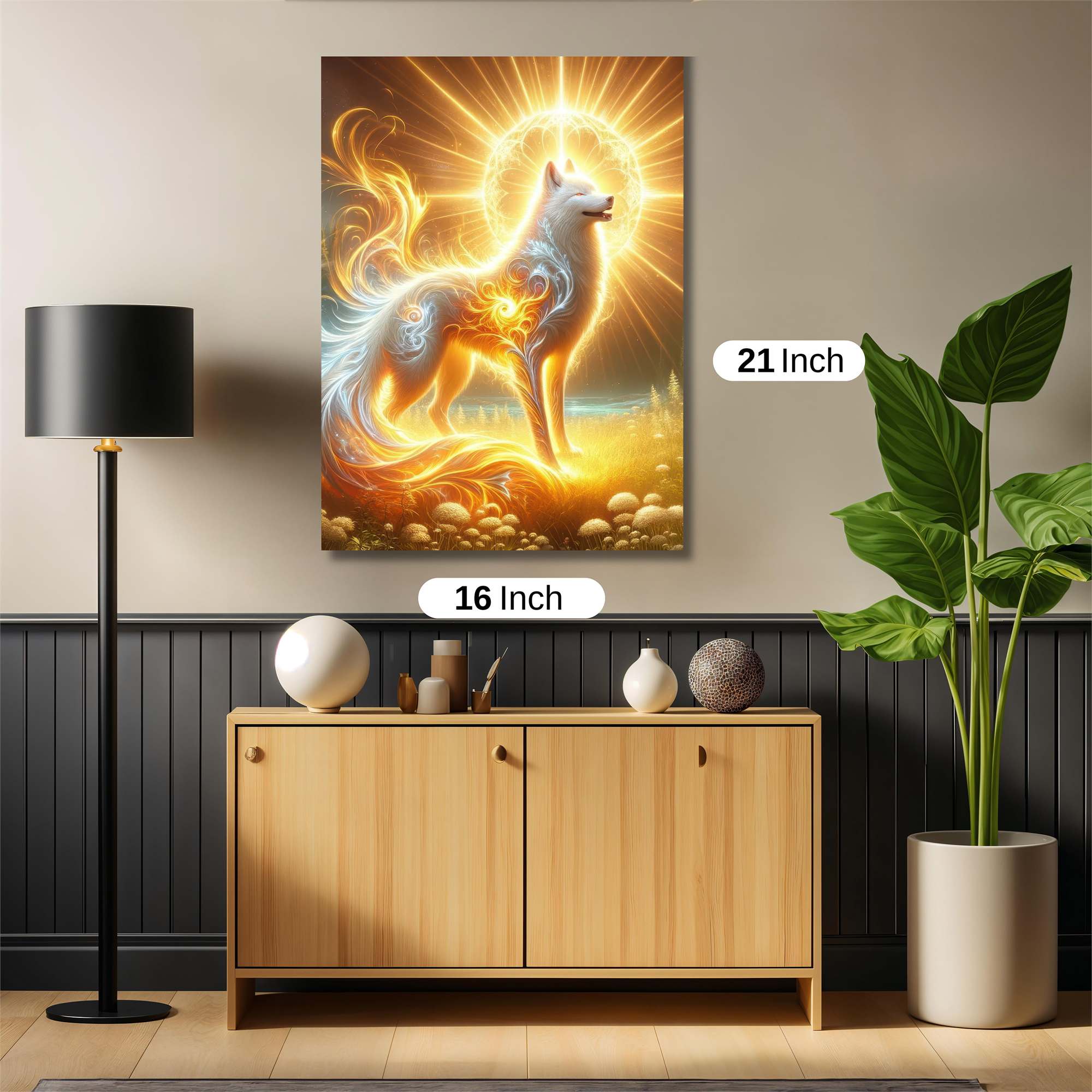 Luminous Wolf Safe Wall Magnetic / M