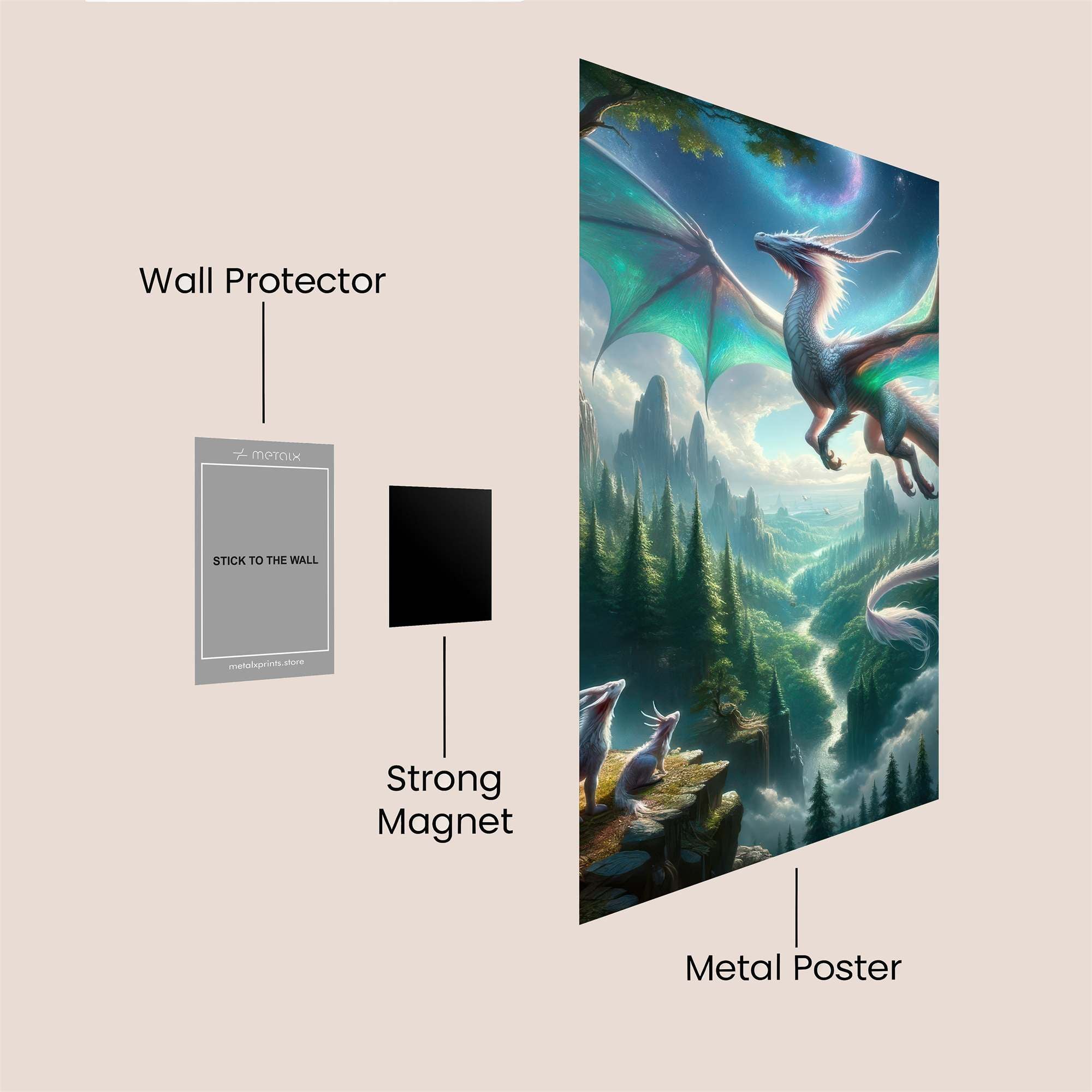 Dragon Serenity Safe Wall Magnetic / M