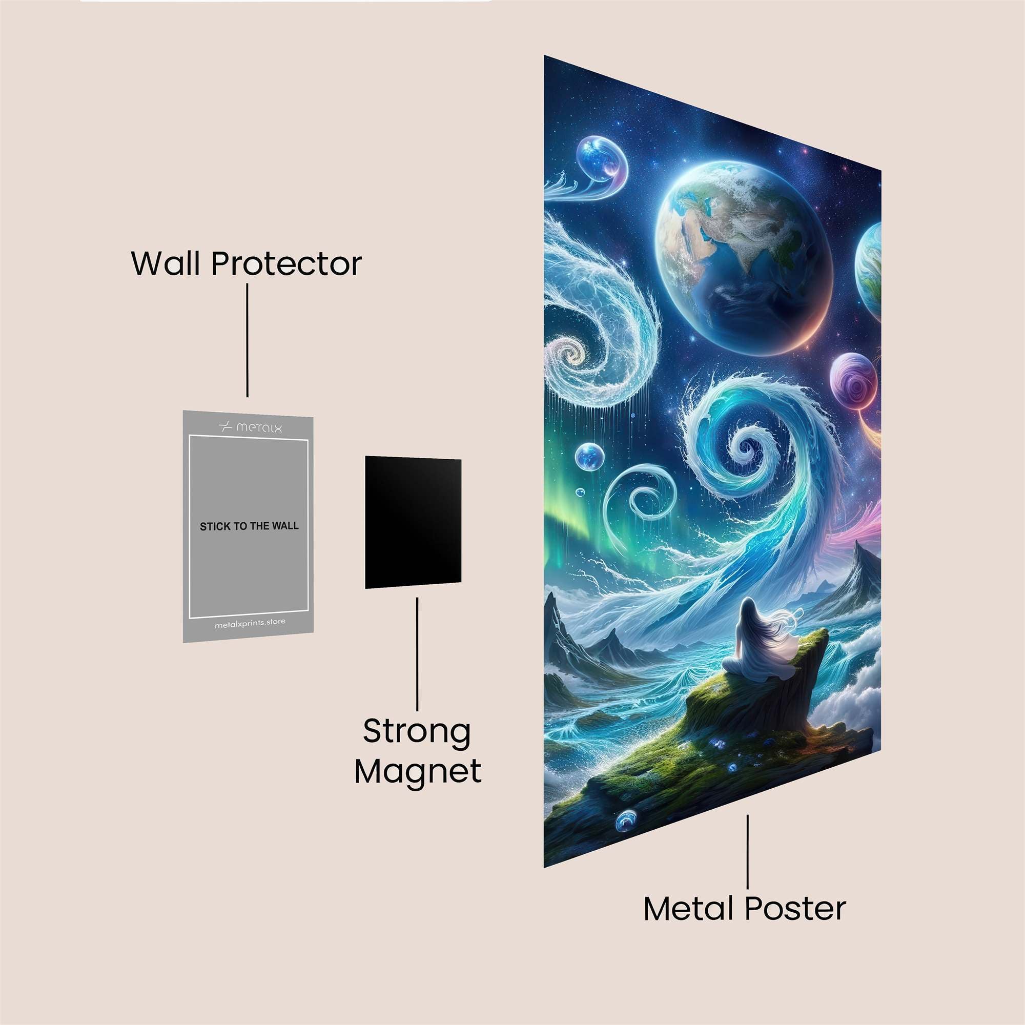 Cosmic Serenity Safe Wall Magnetic / M