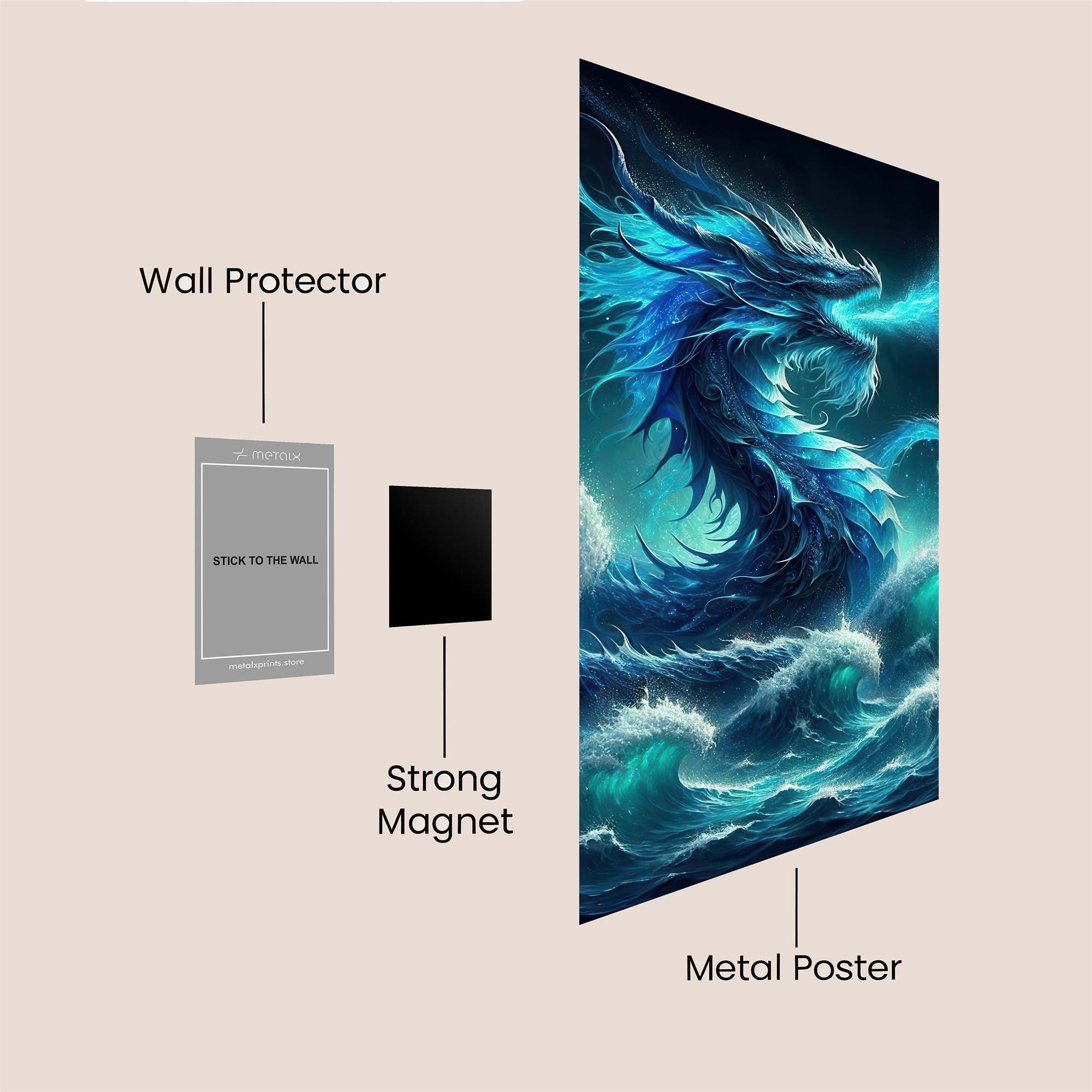 Azure Majesty Safe Wall Magnetic / M
