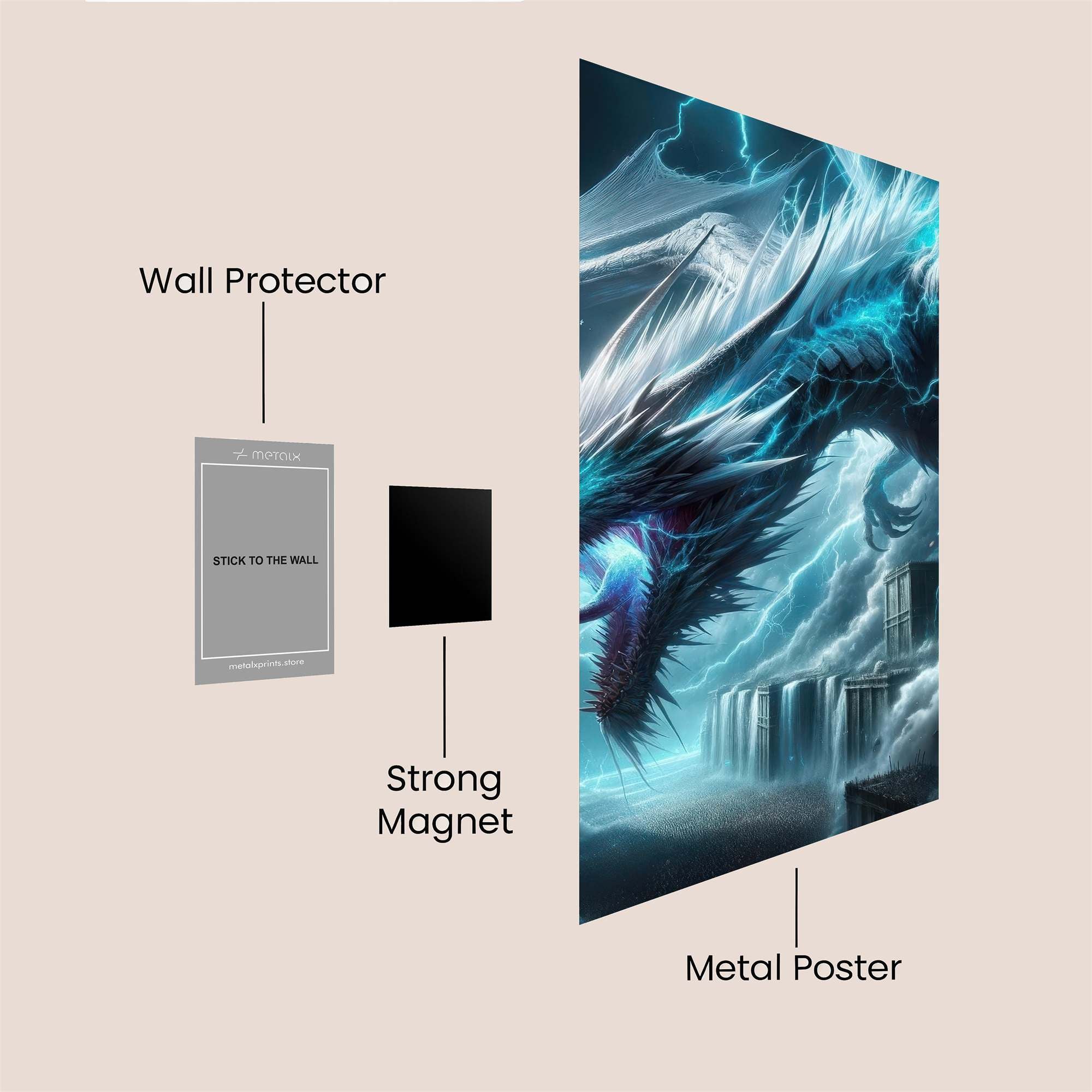 Thunder Wrath Safe Wall Magnetic / M
