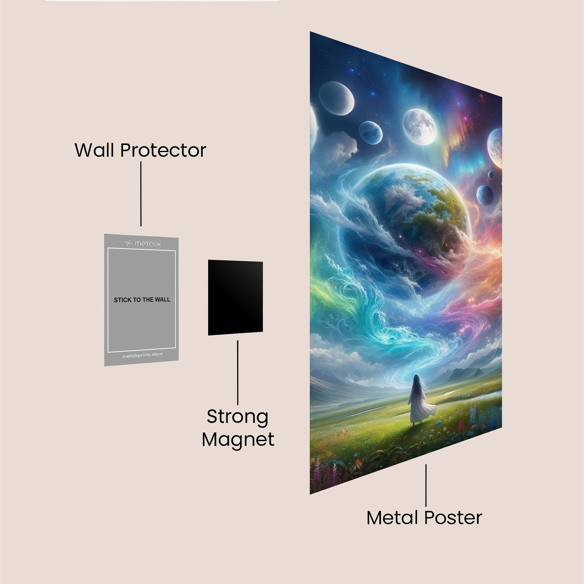 Earth Reverie Safe Wall Magnetic / M