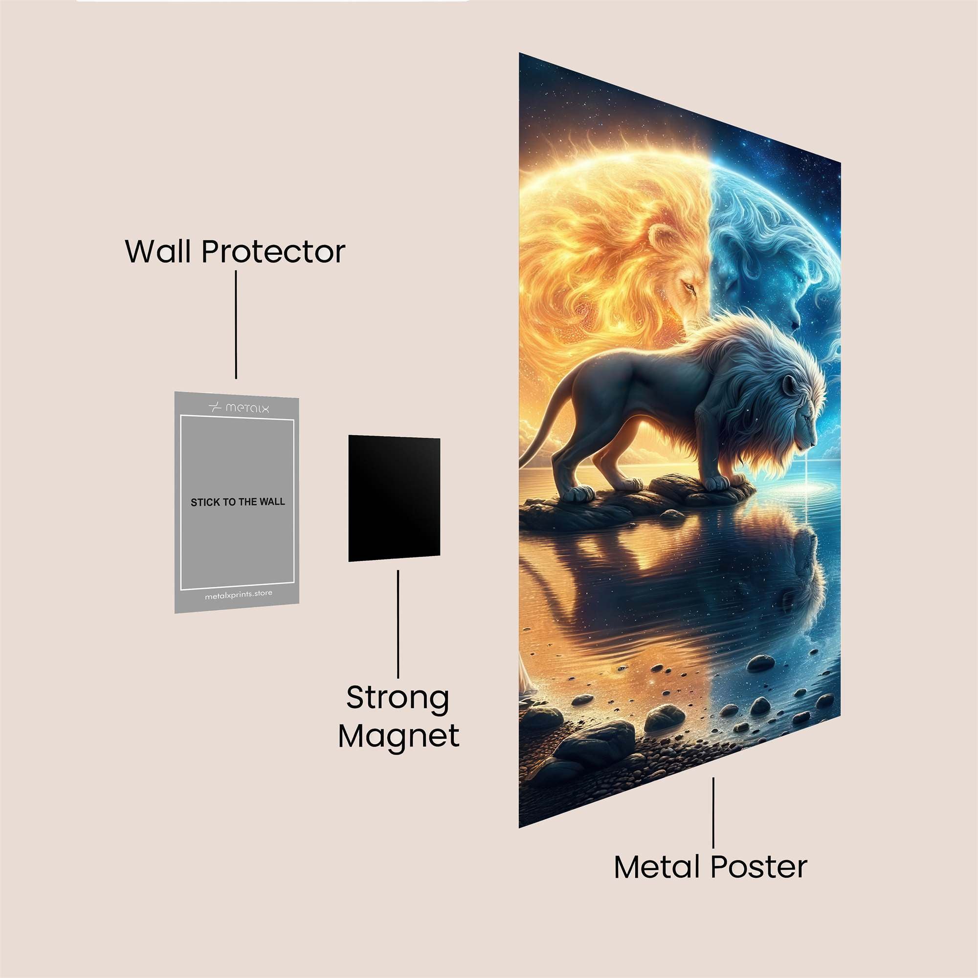 Lion Duality Safe Wall Magnetic / M