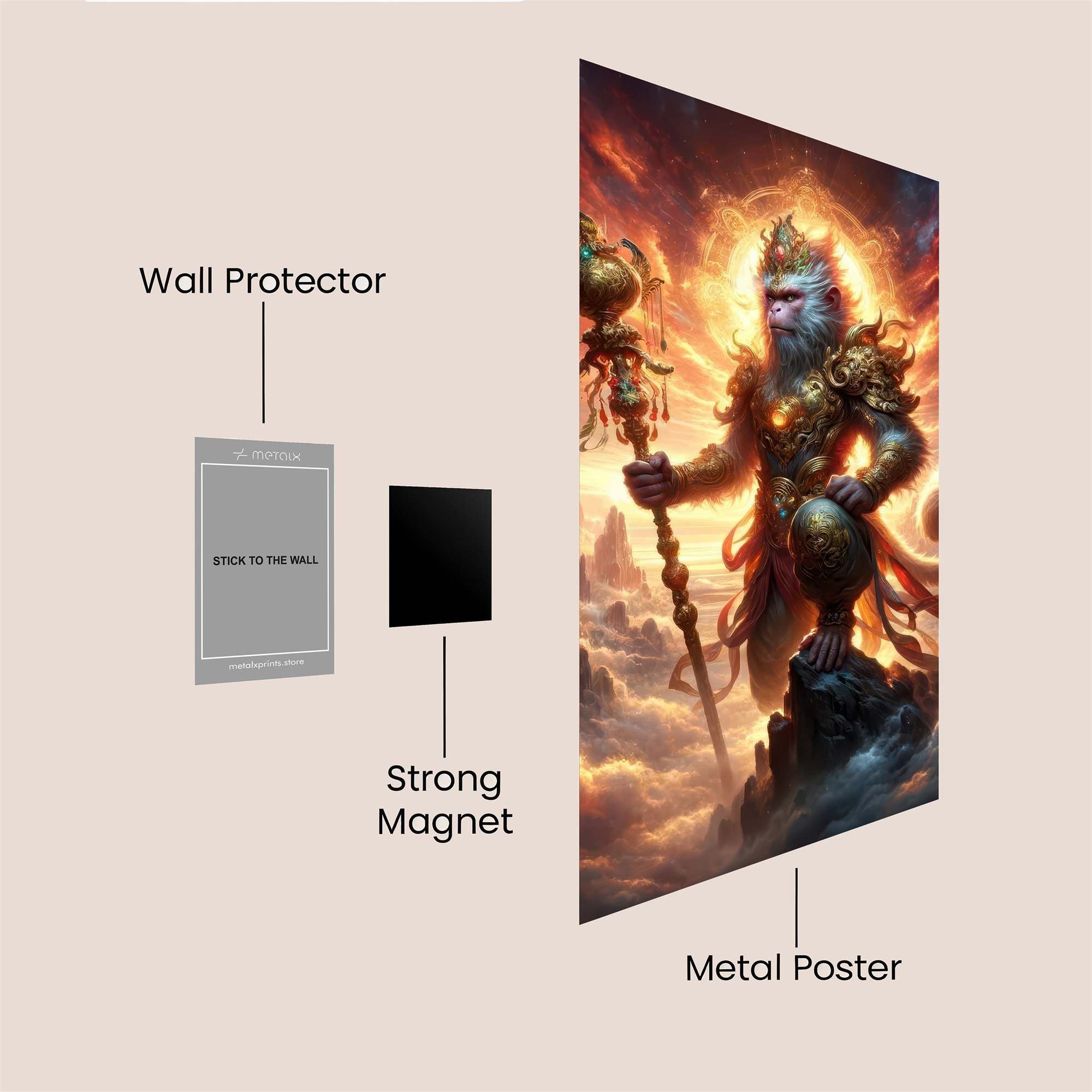 SunWukong Radiant Safe Wall Magnetic / M