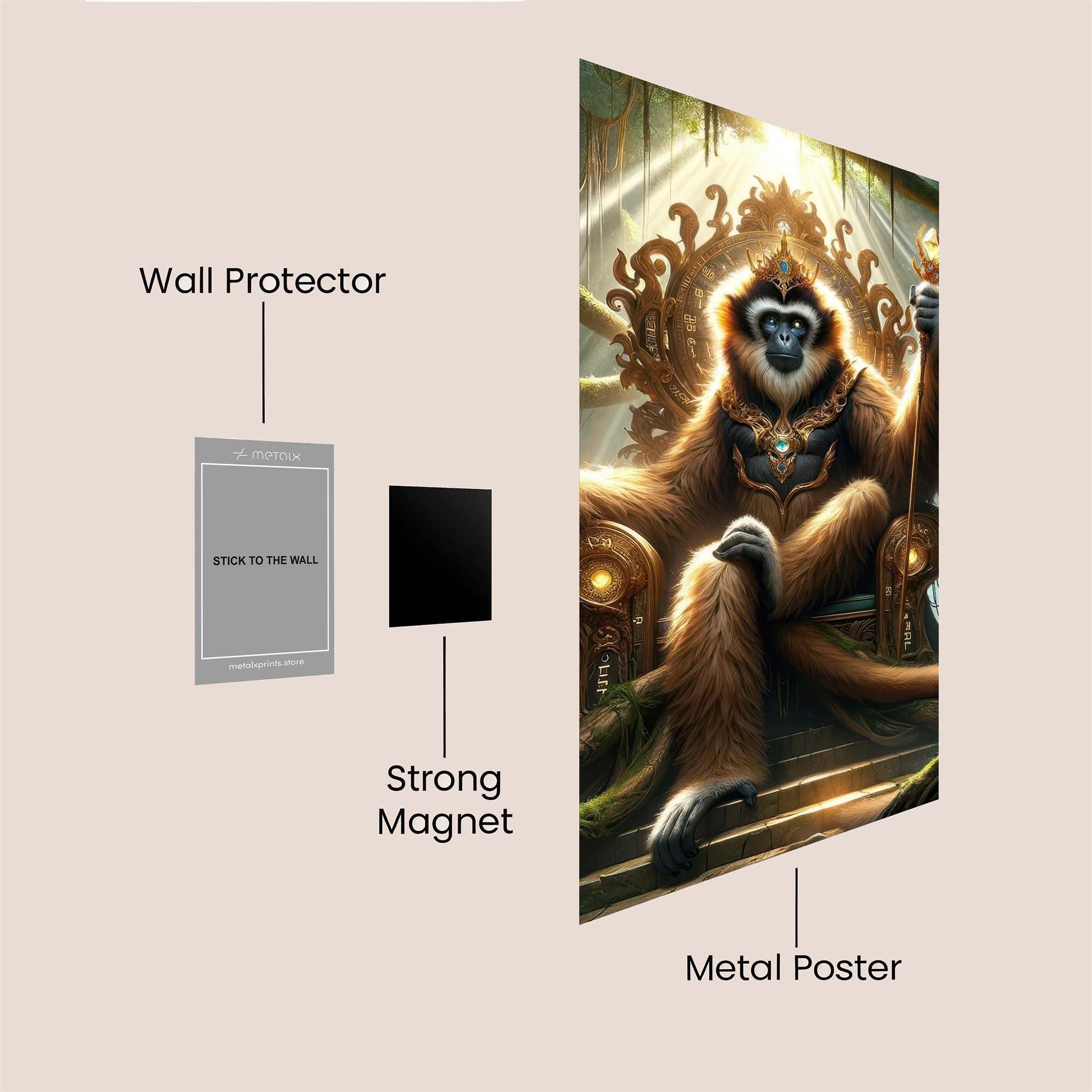 Monkey Monarch Safe Wall Magnetic / M