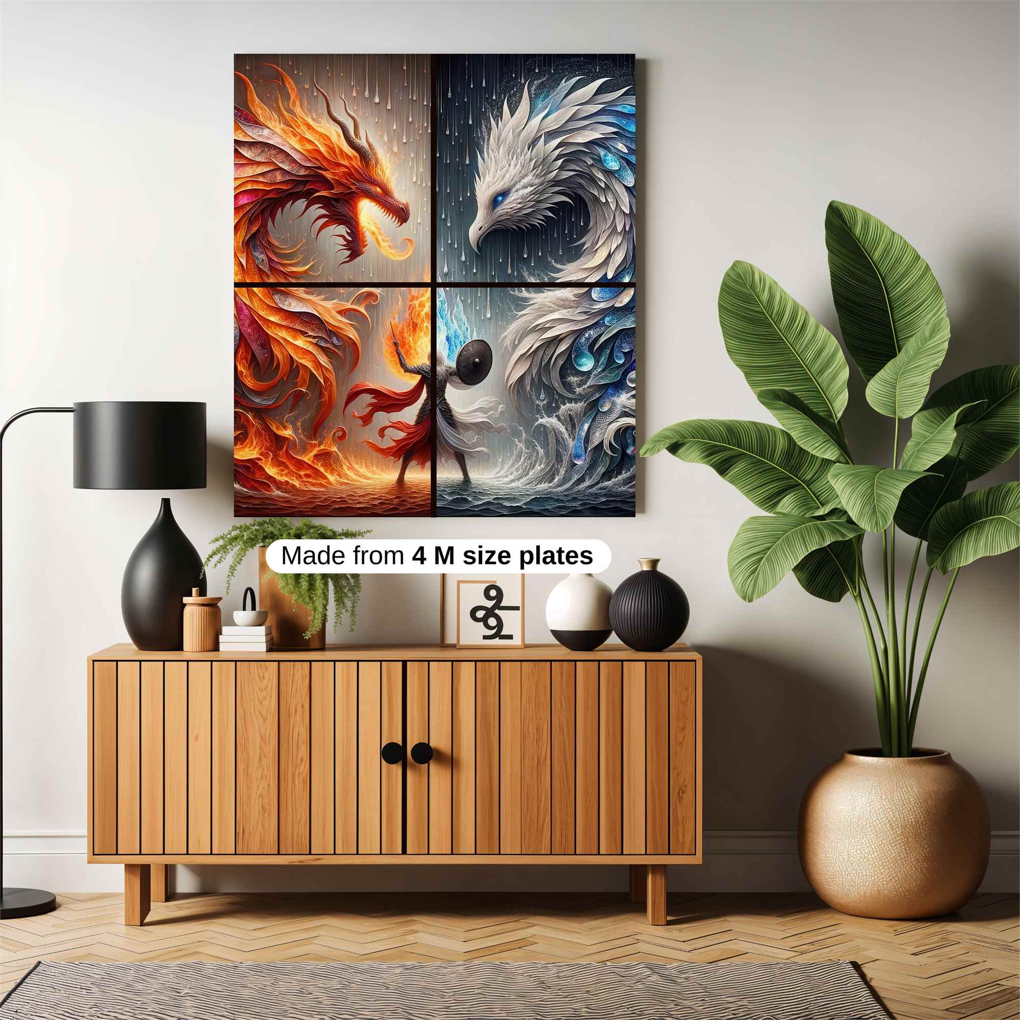 Dragons Clash Safe Wall Magnetic / M