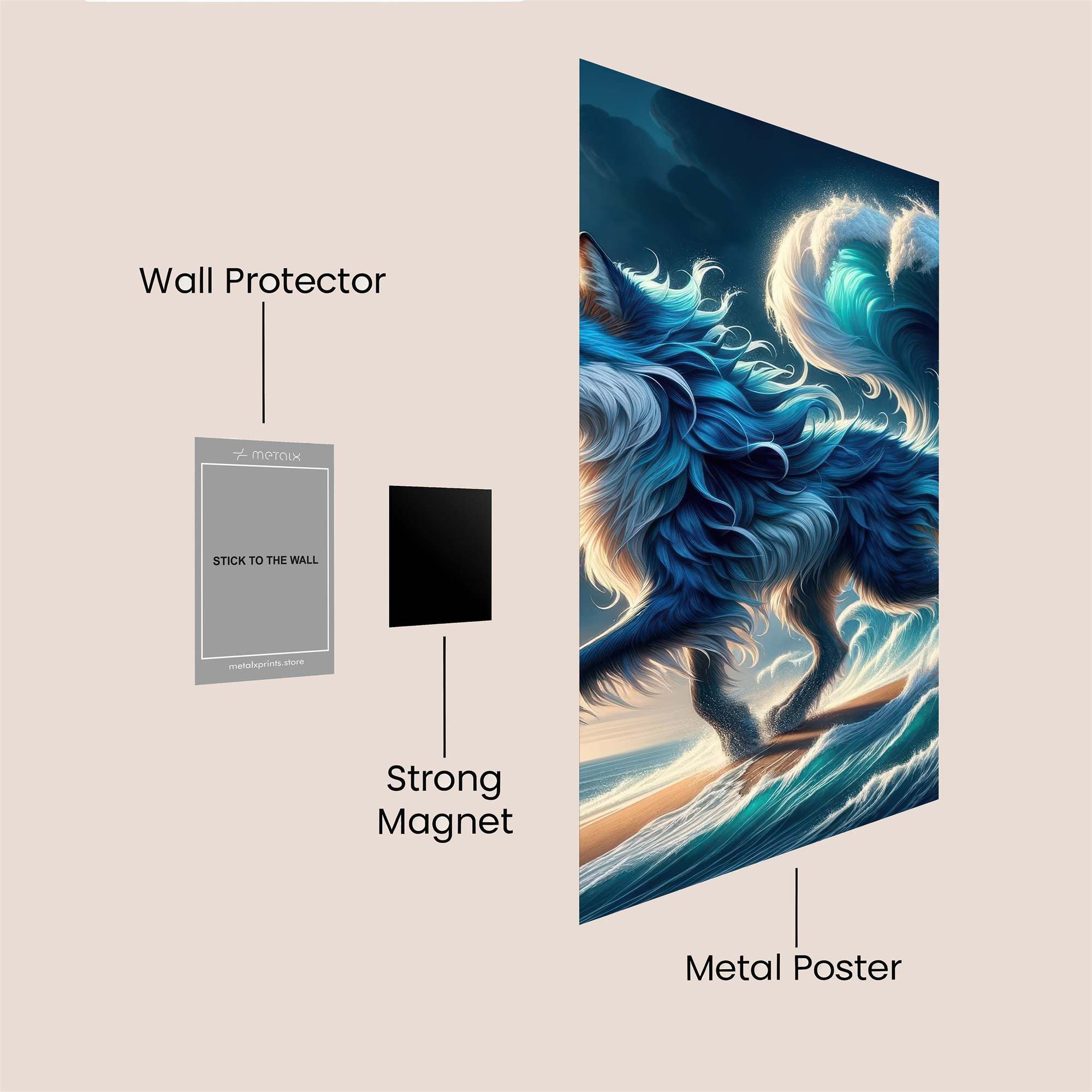 Azure Serenity Safe Wall Magnetic / M