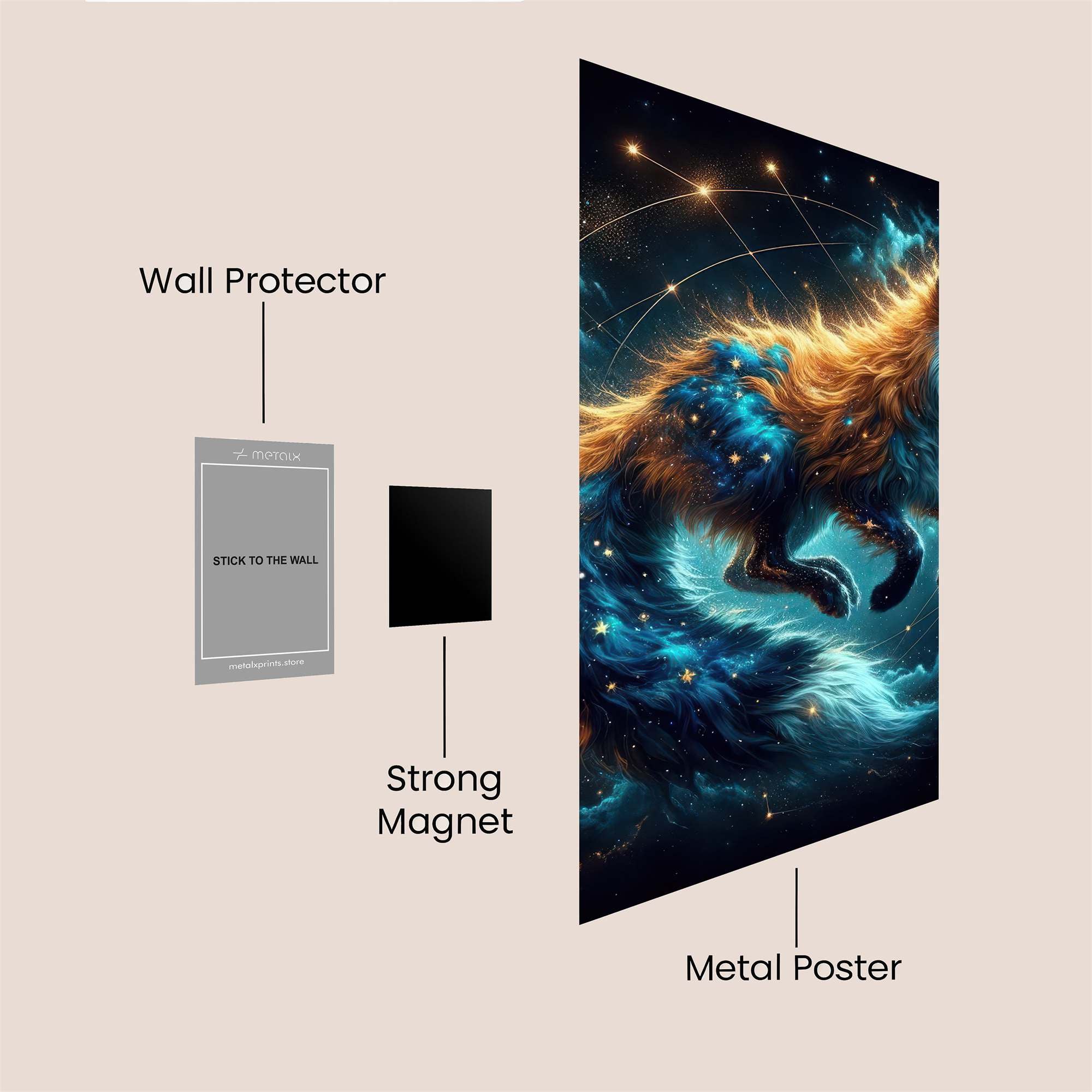Celestial Fox Safe Wall Magnetic / M