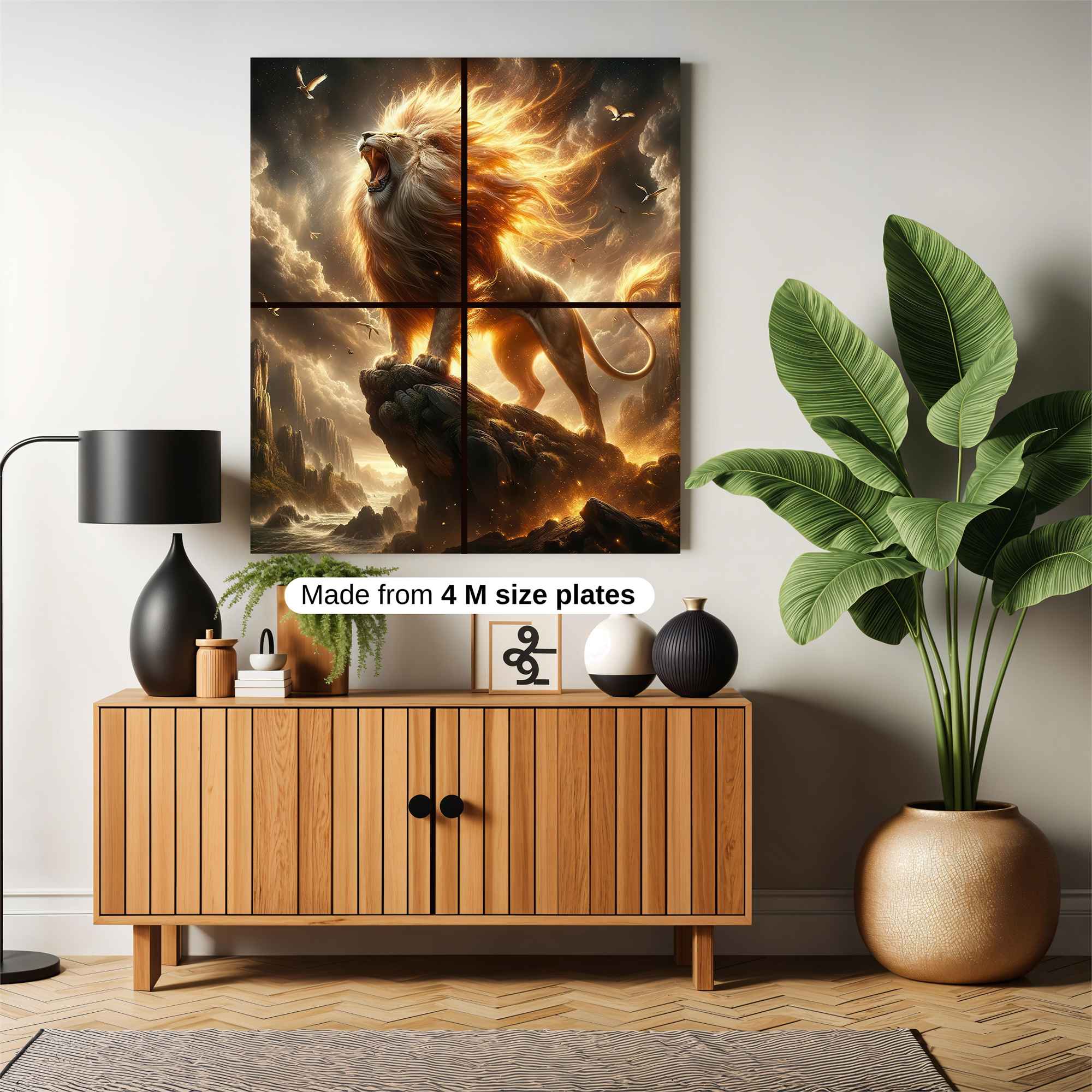 Lion Blaze Safe Wall Magnetic / M
