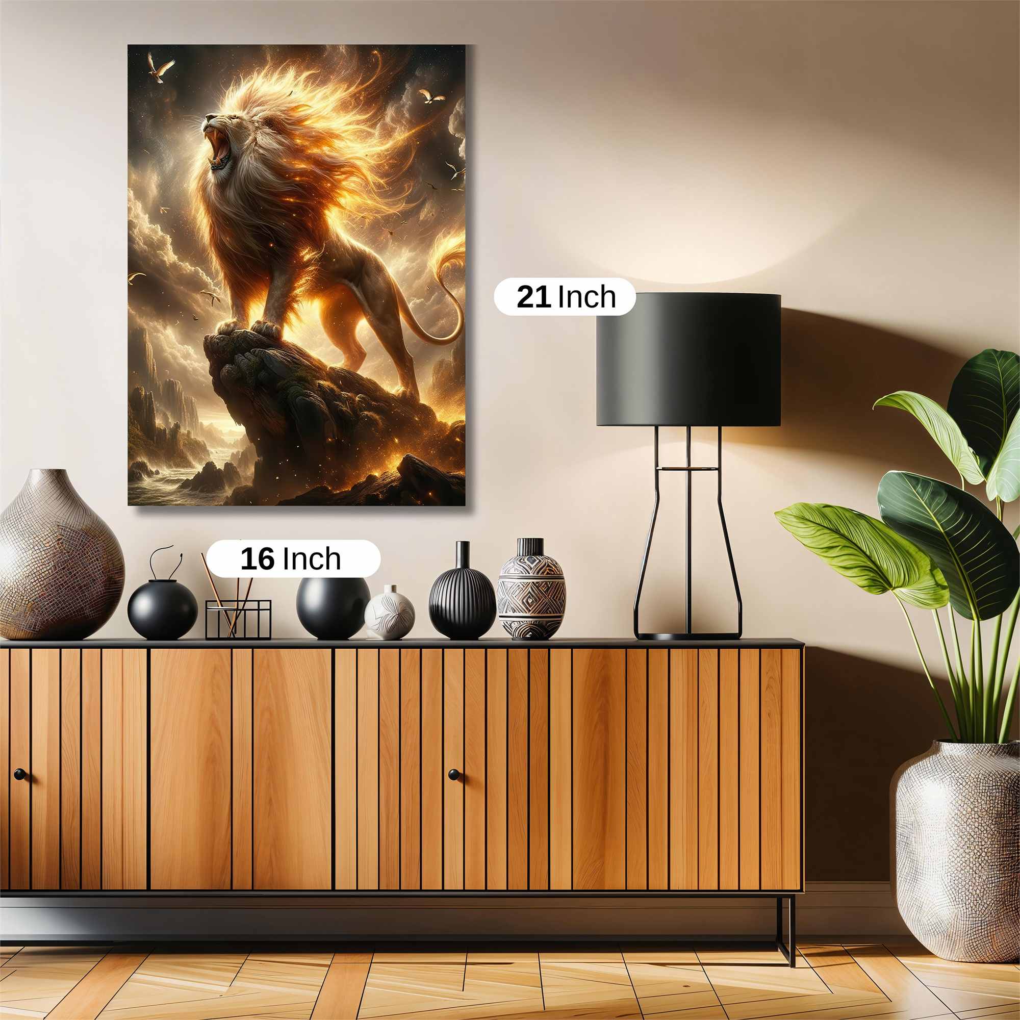 Lion Blaze Safe Wall Magnetic / M