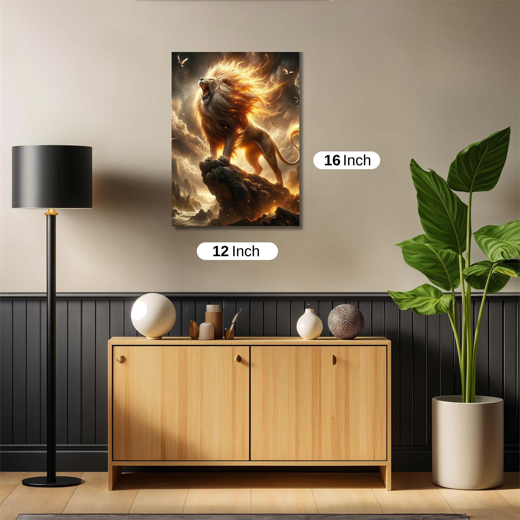 Lion Blaze Safe Wall Magnetic / M