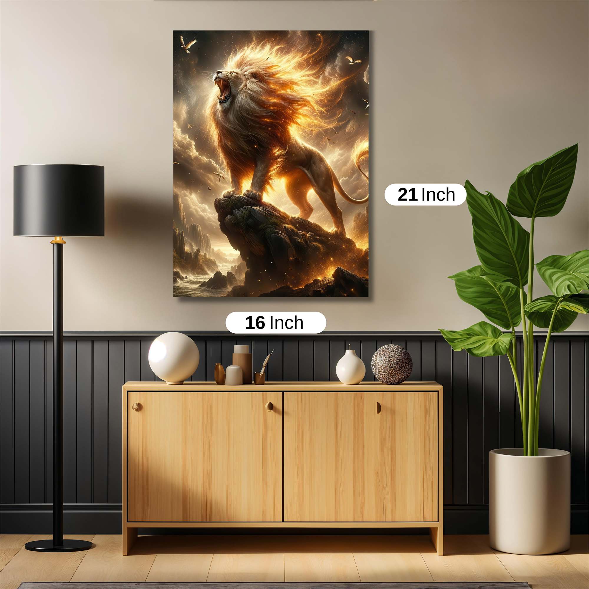 Lion Blaze Safe Wall Magnetic / M