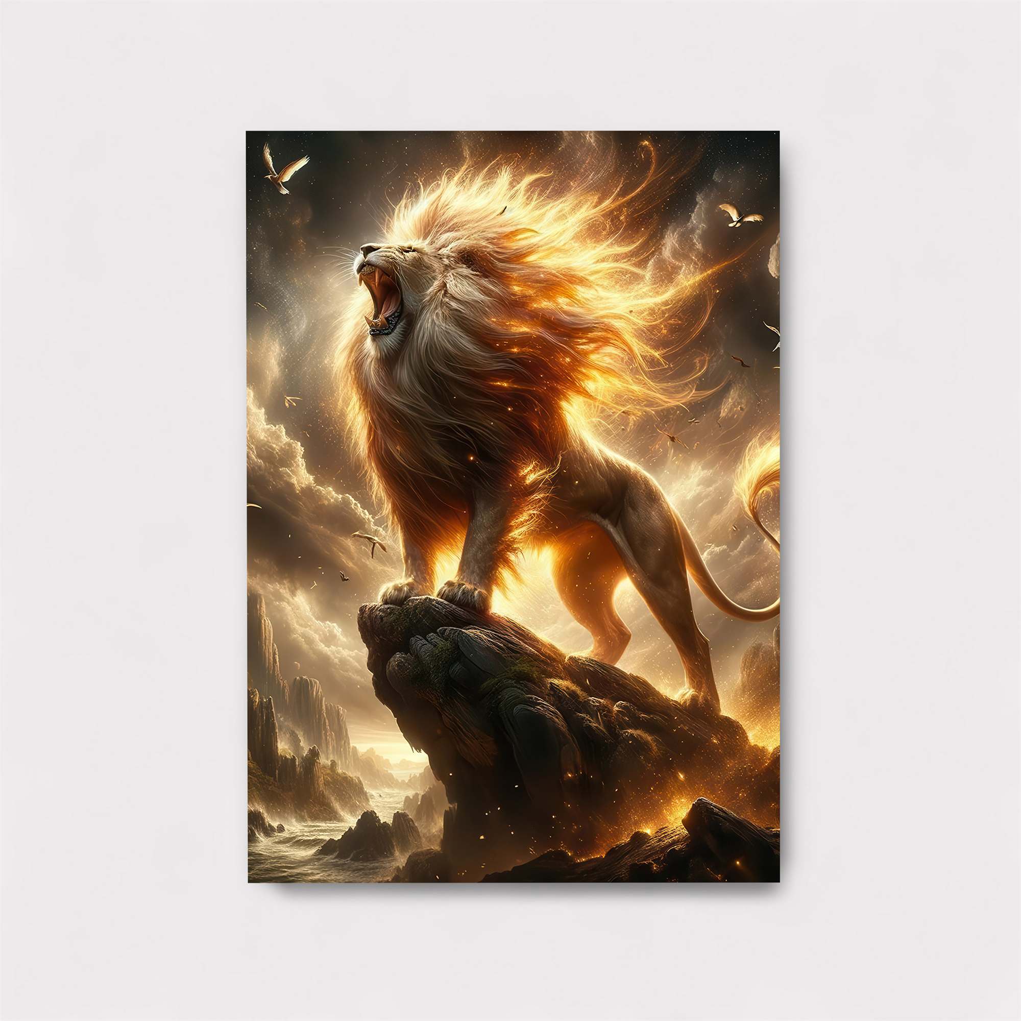 Lion Blaze Safe Wall Magnetic / M