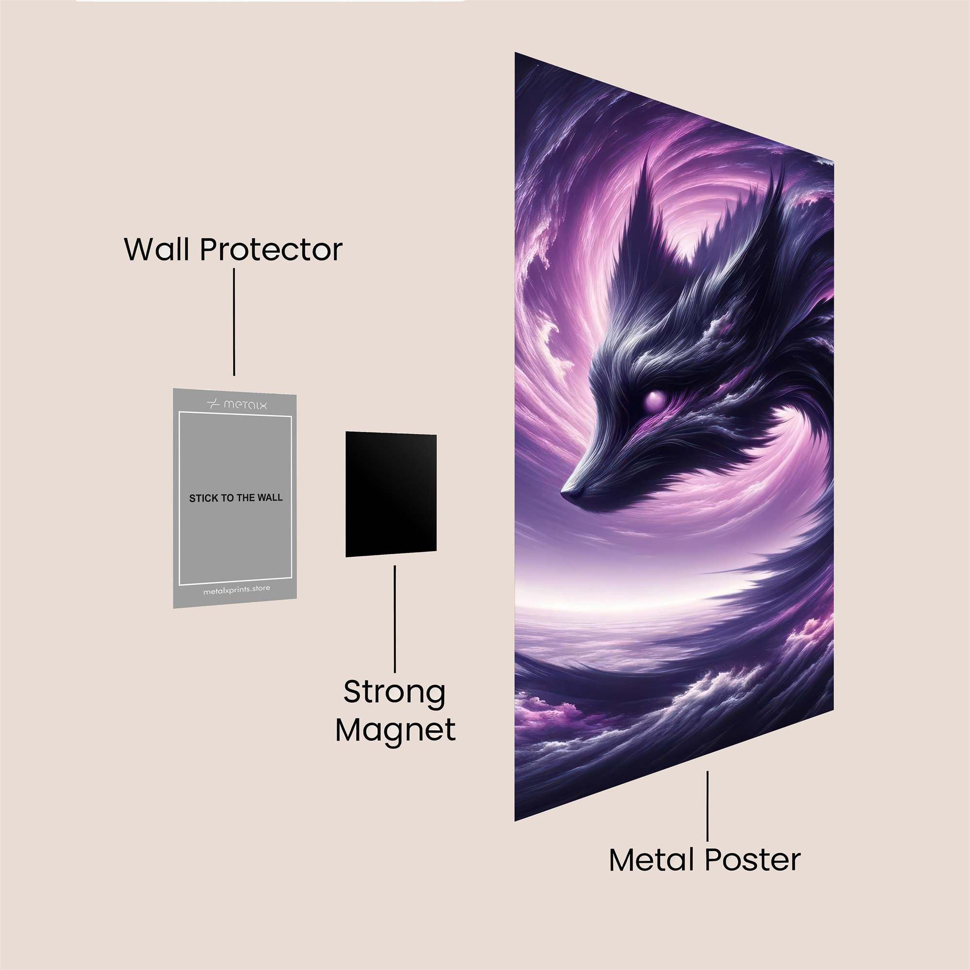 Fox Vortex Safe Wall Magnetic / M