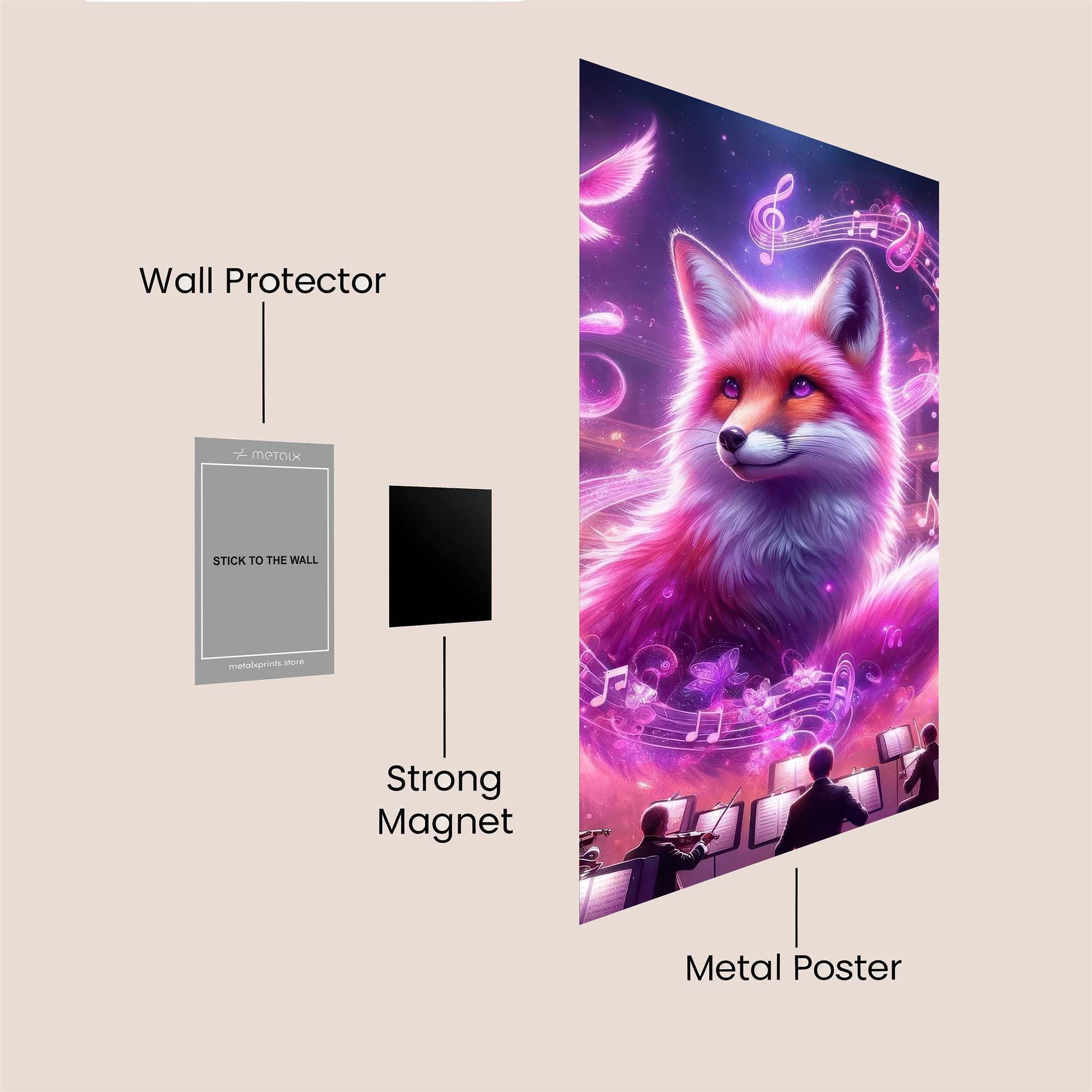 Fox Rhapsody Safe Wall Magnetic / M