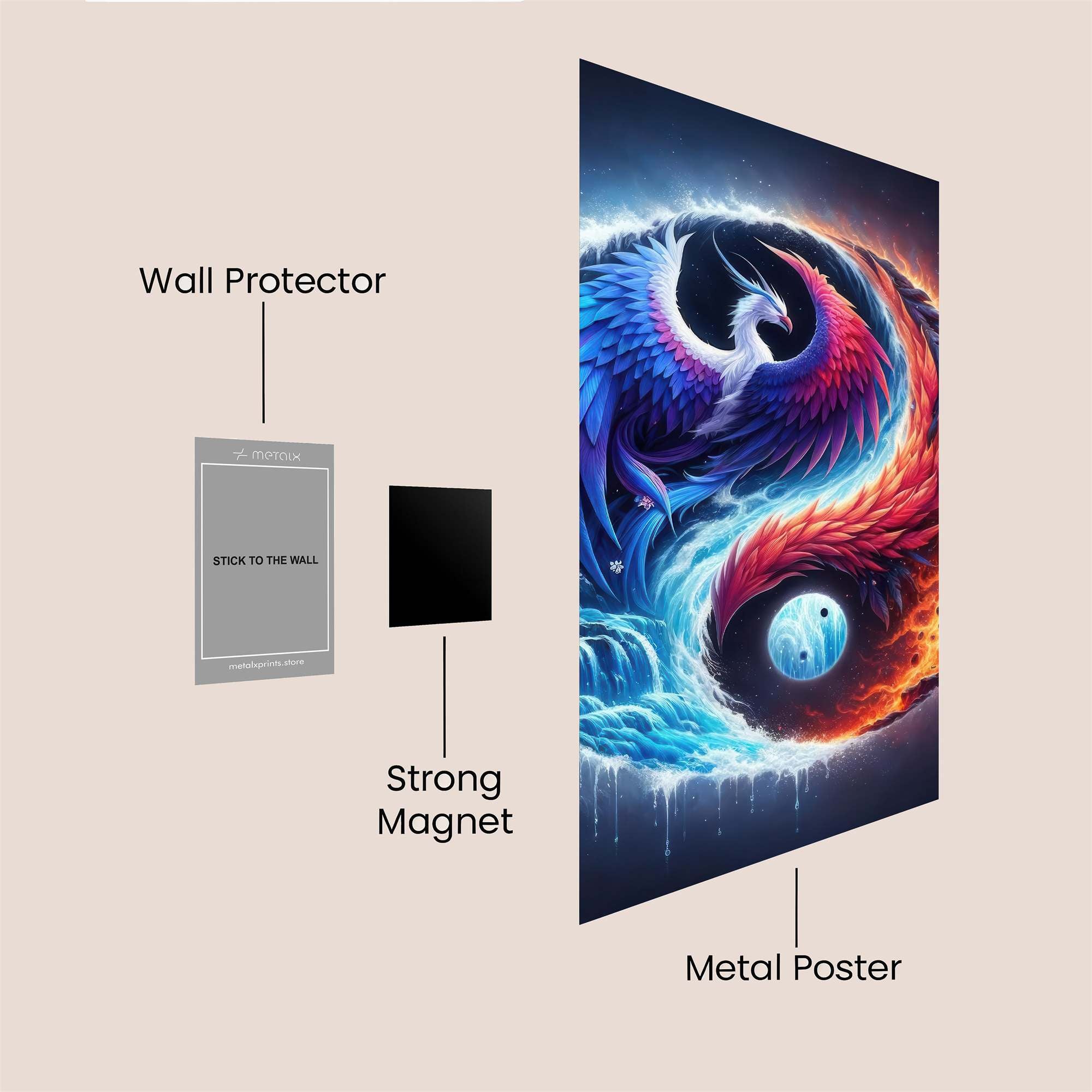 Phoenix Harmony Safe Wall Magnetic / M