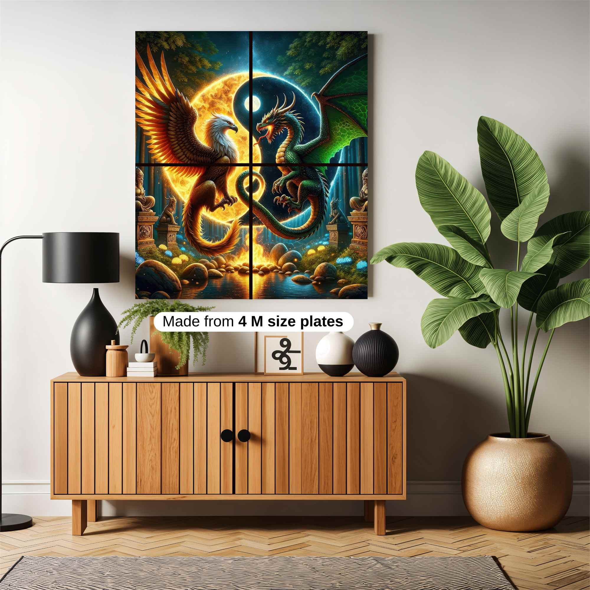 Griffin Dragon Safe Wall Magnetic / M