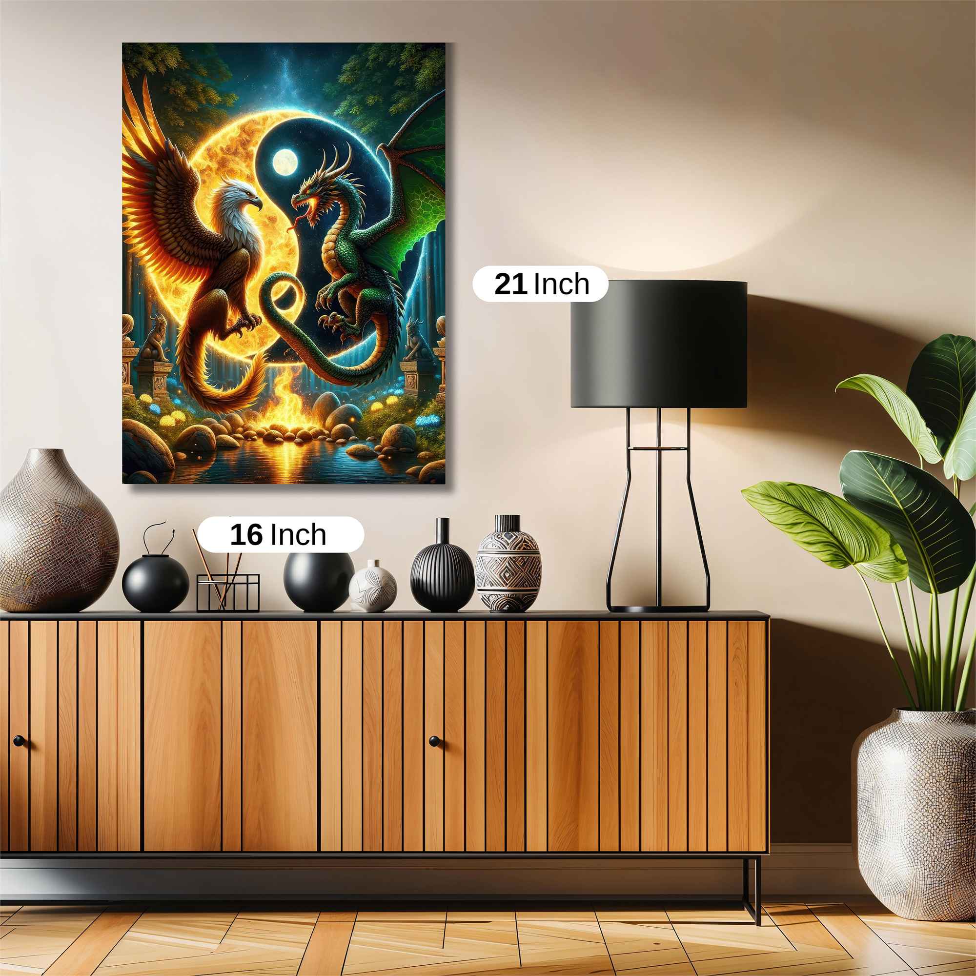 Griffin Dragon Safe Wall Magnetic / M