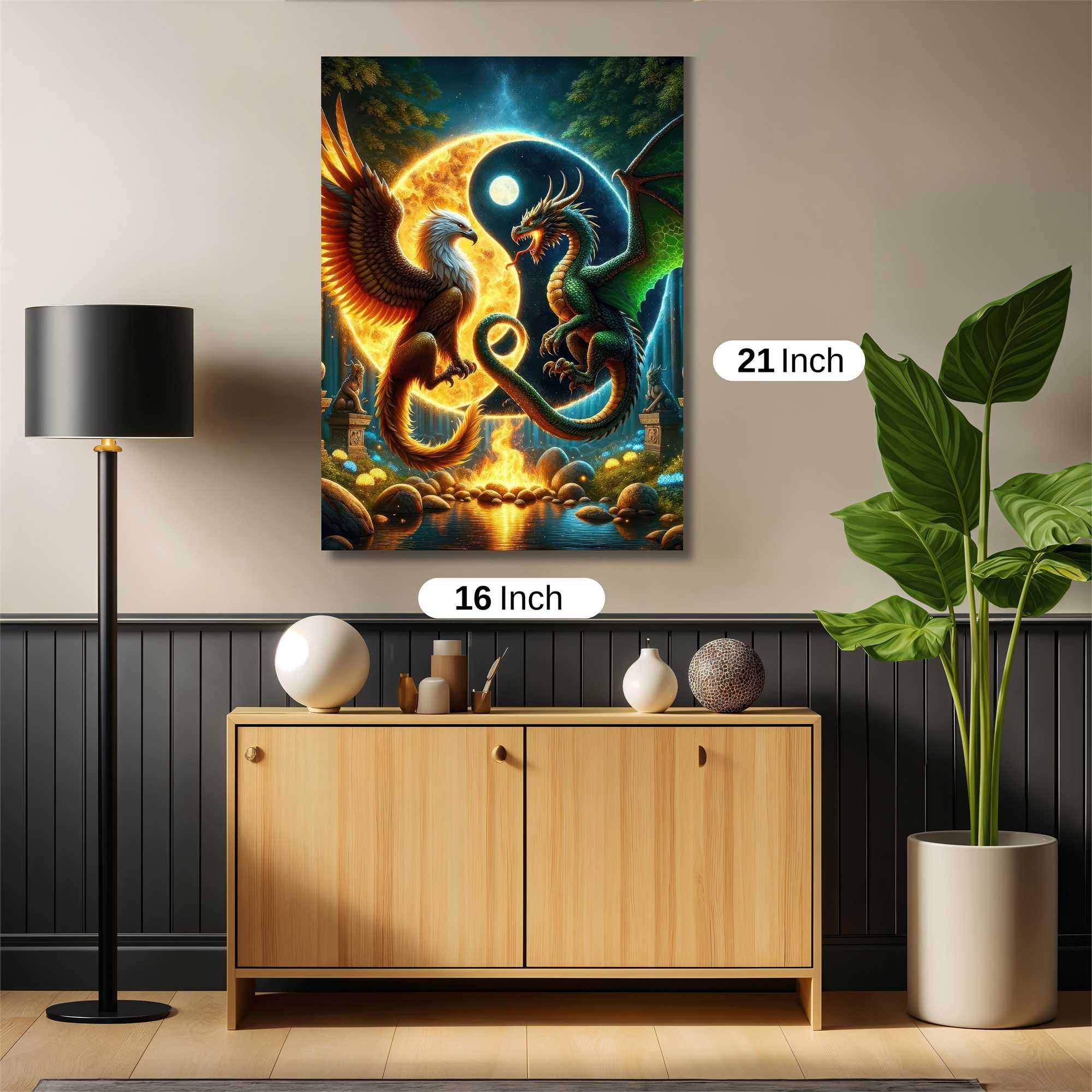 Griffin Dragon Safe Wall Magnetic / M